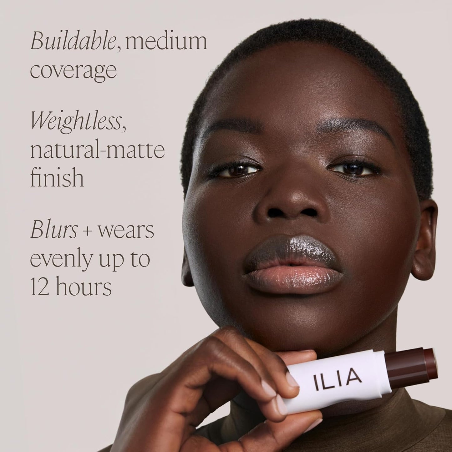 ILIA - Skin Rewind Complexion Stick - Foundation + Concealer + Skincare | Non-Toxic, Vegan, Cruelty-Free, Clean Makeup (29N - Batai, 0.35 oz | 10 g)