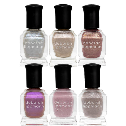 Deborah Lippmann Nail Polish, Gel Lab Pro Set | Treatment Enriched for Nail Health, Wear and Shine | No Lamps or Tools & 21-Free | Bejeweled, 6 Bottles