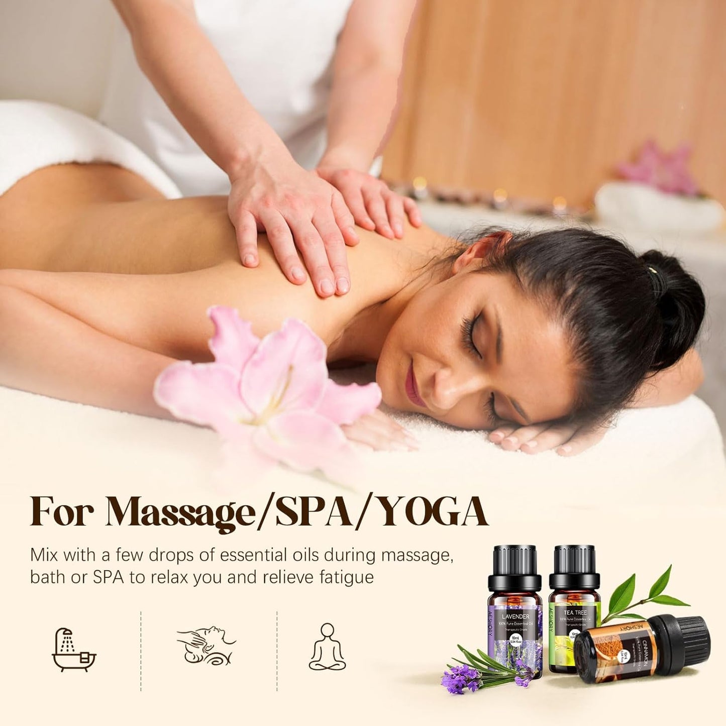 Essential Oils Set, 20x10ml Aromatherapy Essential Oil Kit for Diffuser, Humidifier, Massage, Skin & Hair Care - Lavender, Eucalyptus, Tea Tree, Sweet Orange, Lemongrass and Peppermint