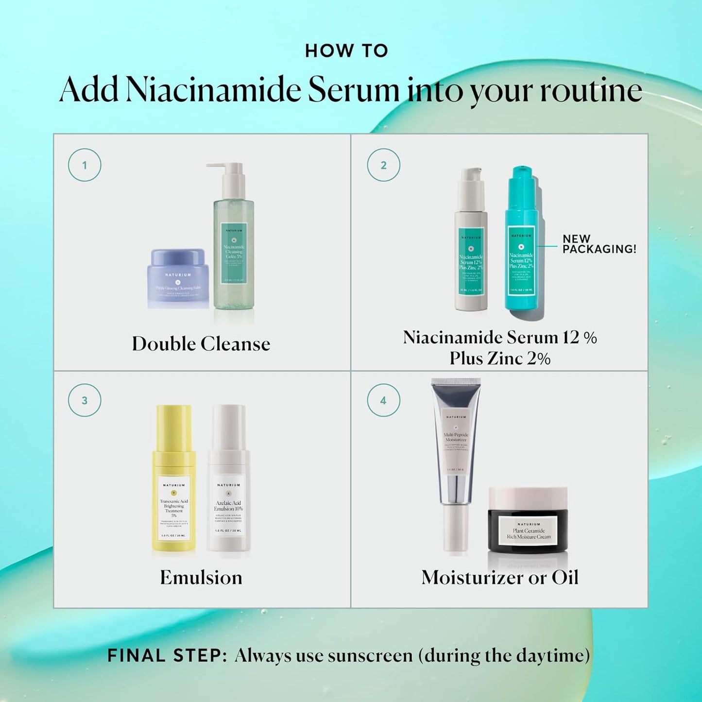 Naturium Niacinamide Face Serum 12% Plus Zinc 2%, Anti-Aging, Pore Minimizer & Dark Spot Corrector with Hyaluronic Acid & Vitamin E, Vegan & Cruelty-Free, 1 oz