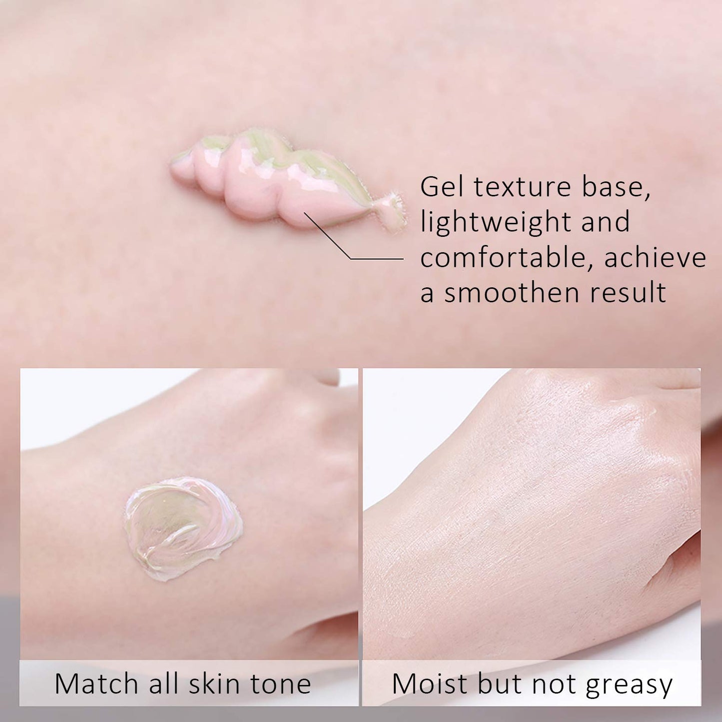 SIAMHOO One Step Face Primer Makeup Tricolor Tinted Moisturizer Skin Tone Correcting and Brightening Primer for Glowing and Flawless Makeup, 35ml - 2pcs