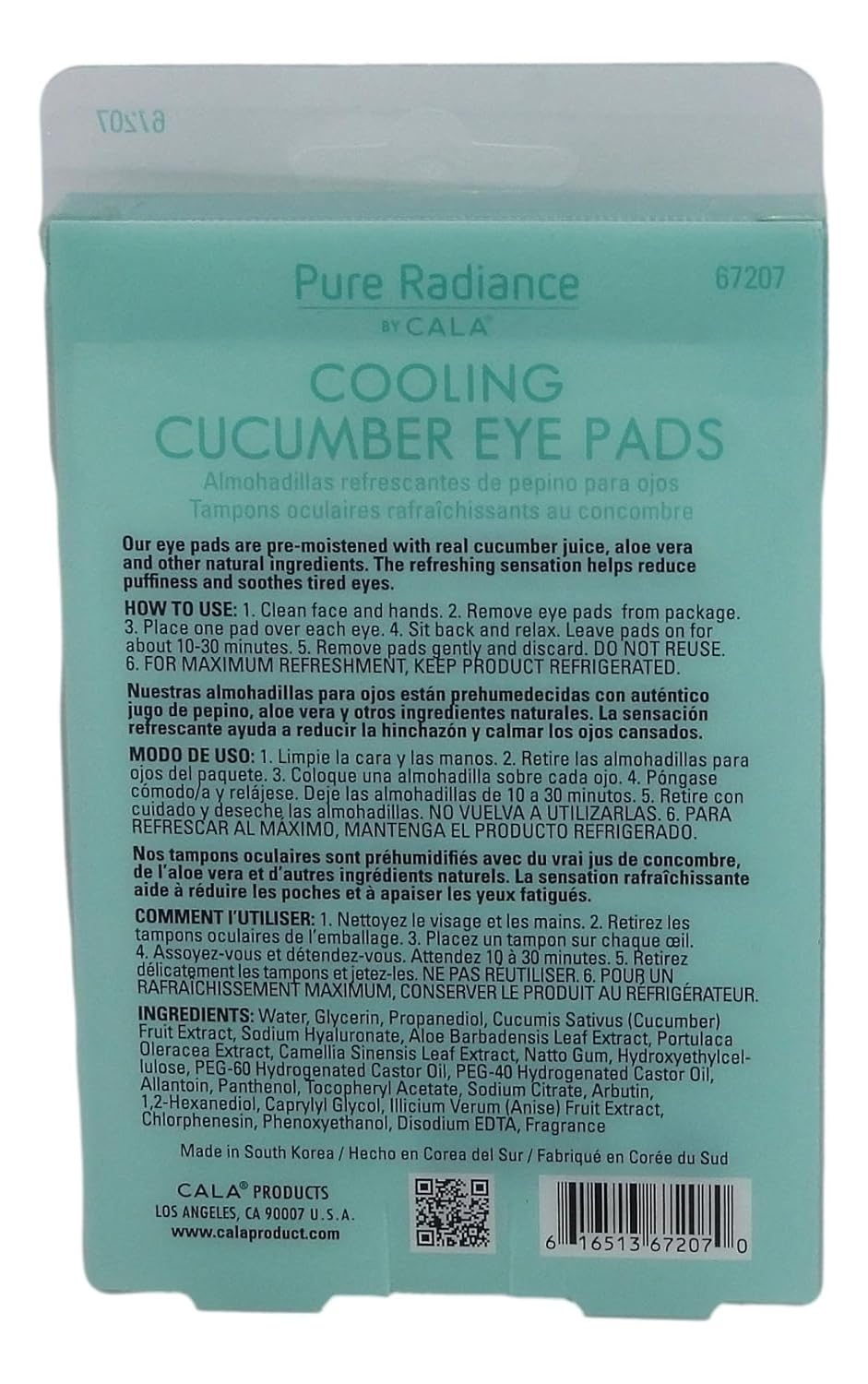 Cala Cooling cucumber eye pads 5 count, 5 Count
