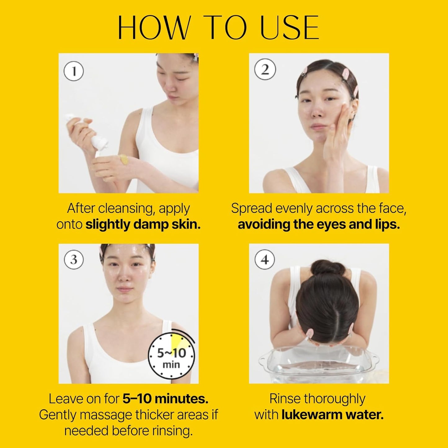 Lemon Honey Face Mask Wash-Off Pack & Scrub — 5-Minute, Exfoliating, Hydrating, Gentle for Sensitive Skin, with Manuka Honey & Lemon Extract, 3.52 oz (100 g)