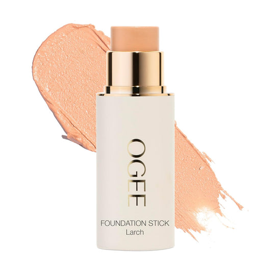 Ogee Sculpted Complexion Foundation Stick (Larch 2.25C - Light Medium, Beige Undertones) Full Coverage Foundation Makeup - Instantly Balance & Even Complexion - 70% Organic Ingredients