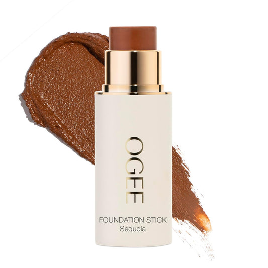 Ogee Sculpted Complexion Foundation Stick (Spruce 12.75N - Deep, Bronze Undertones) Full Coverage Foundation Makeup - Instantly Balance & Even Complexion - 70% Organic Ingredients
