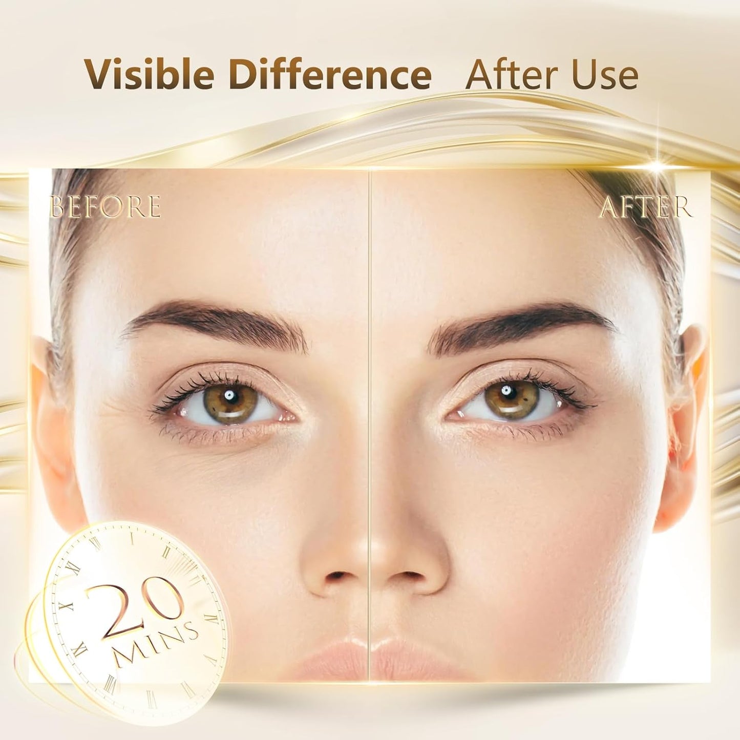 Under Eye Patches for Dark Circles and Puffy Eyes (36 Pairs), Golden Eye Mask with Retinol, Collagen,Hyaluronic Acid,Rose, Aloe Vera for Eye Treatment Skin Care for Men & Women