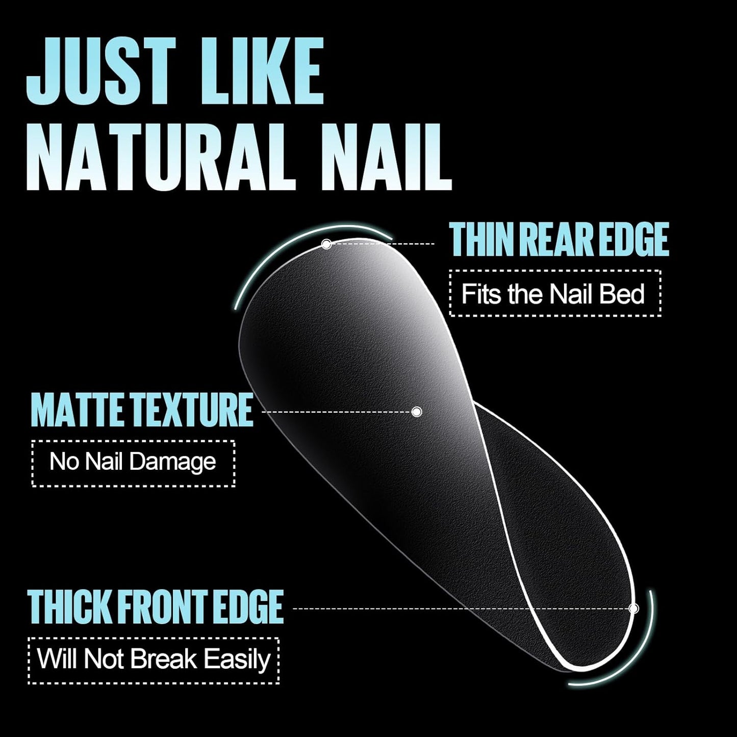 TOMICCA Short Square Gel Nail Tips, 15 Sizes No File Square Tips Full Cover, 360Pcs Soft Fake Acrylic Nails for Home DIY Nail Salon Manicure