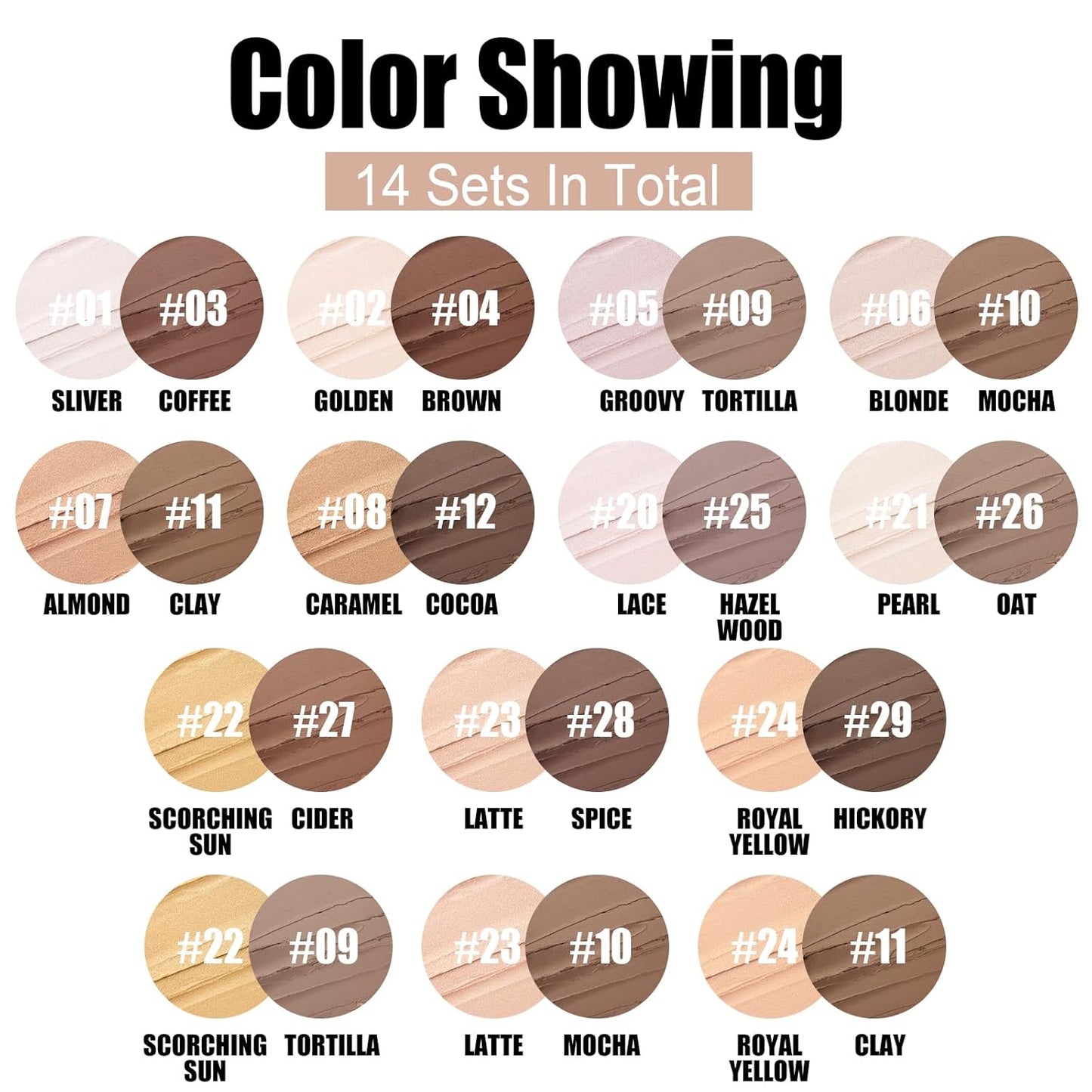 FOCALLURE 2 Pcs Mineral Cream Contour Stick,Moisturize Highlighter and Bronzer Pen,Non Stick Face Brightens & Shades Pencil,Long Lasting & Smooth Gliding Face Illuminator Makeup,24+11