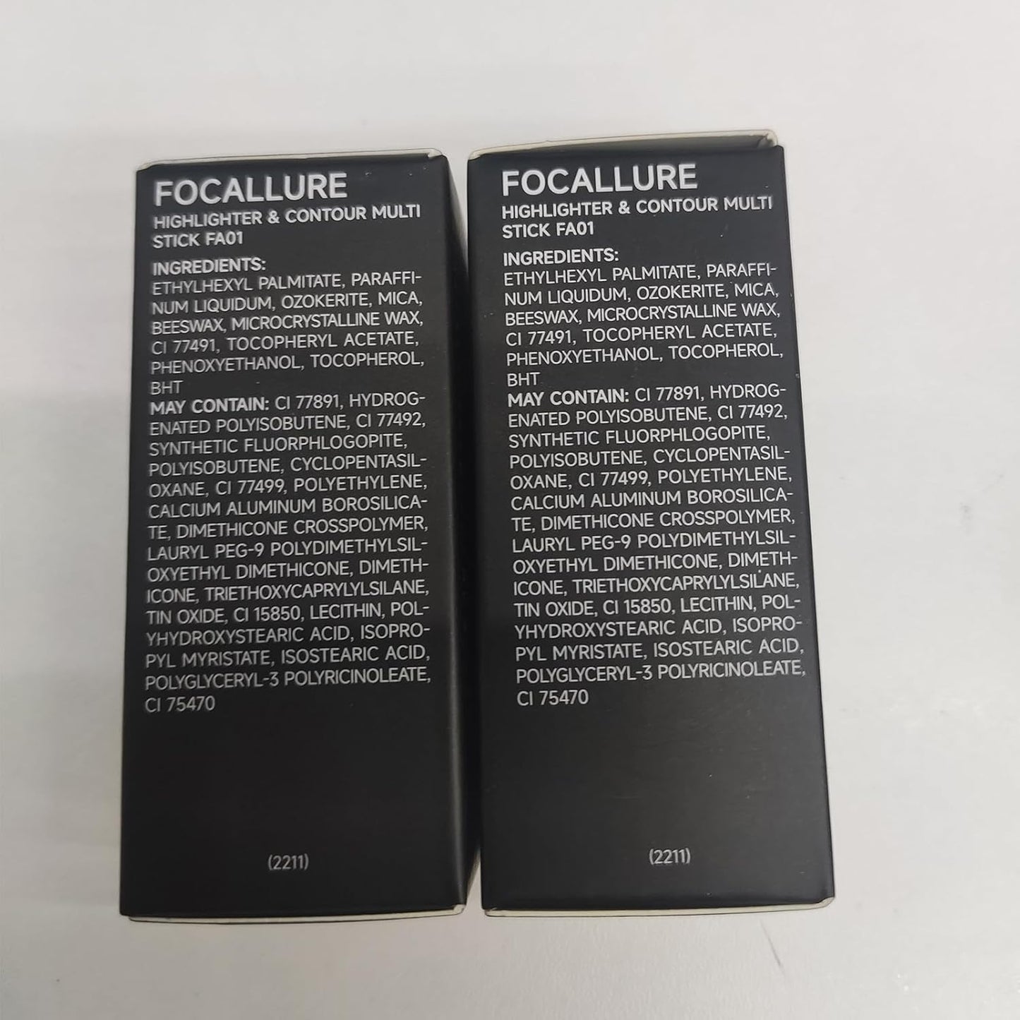 FOCALLURE 2 Pcs Mineral Cream Contour Stick,Moisturize Highlighter and Bronzer Pen,Non Stick Face Brightens & Shades Pencil,Long Lasting & Smooth Gliding Face Illuminator Makeup,Tan