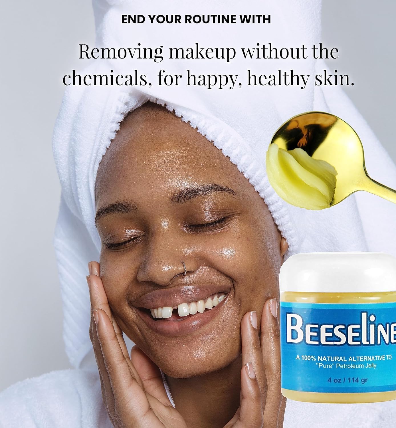 Beesalene Original Unpetroleum - 100% Natural & Hypoallergenic Alternative to Petroleum Jelly - Lips, Hands, Baby, Makeup Remover and More (2 Ounce)