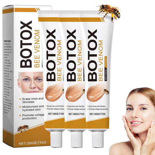 Bee Venom Wrinkle Removal Cream, Anti-Aging, Restore and Enhance Skin Elasticity, Natural and Non-Irritating, Suitable for Sensitive, Dry, Oily Skin