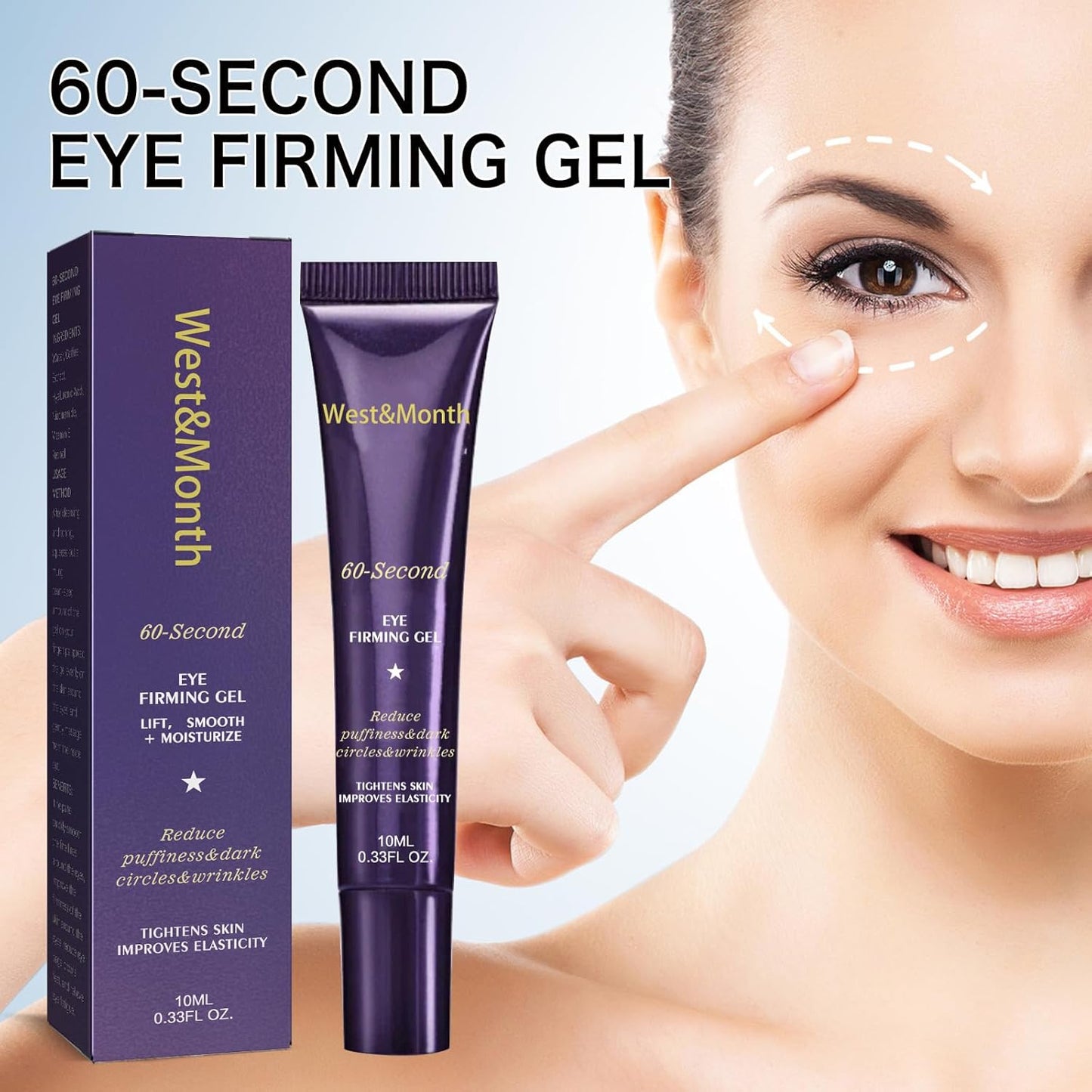 60-Second Eye Effects Age-Defying Tinted Firming Gel, 60-Second Eye Firming Gel,For Dark Circles & Puffy Eyes (Pack of 2)