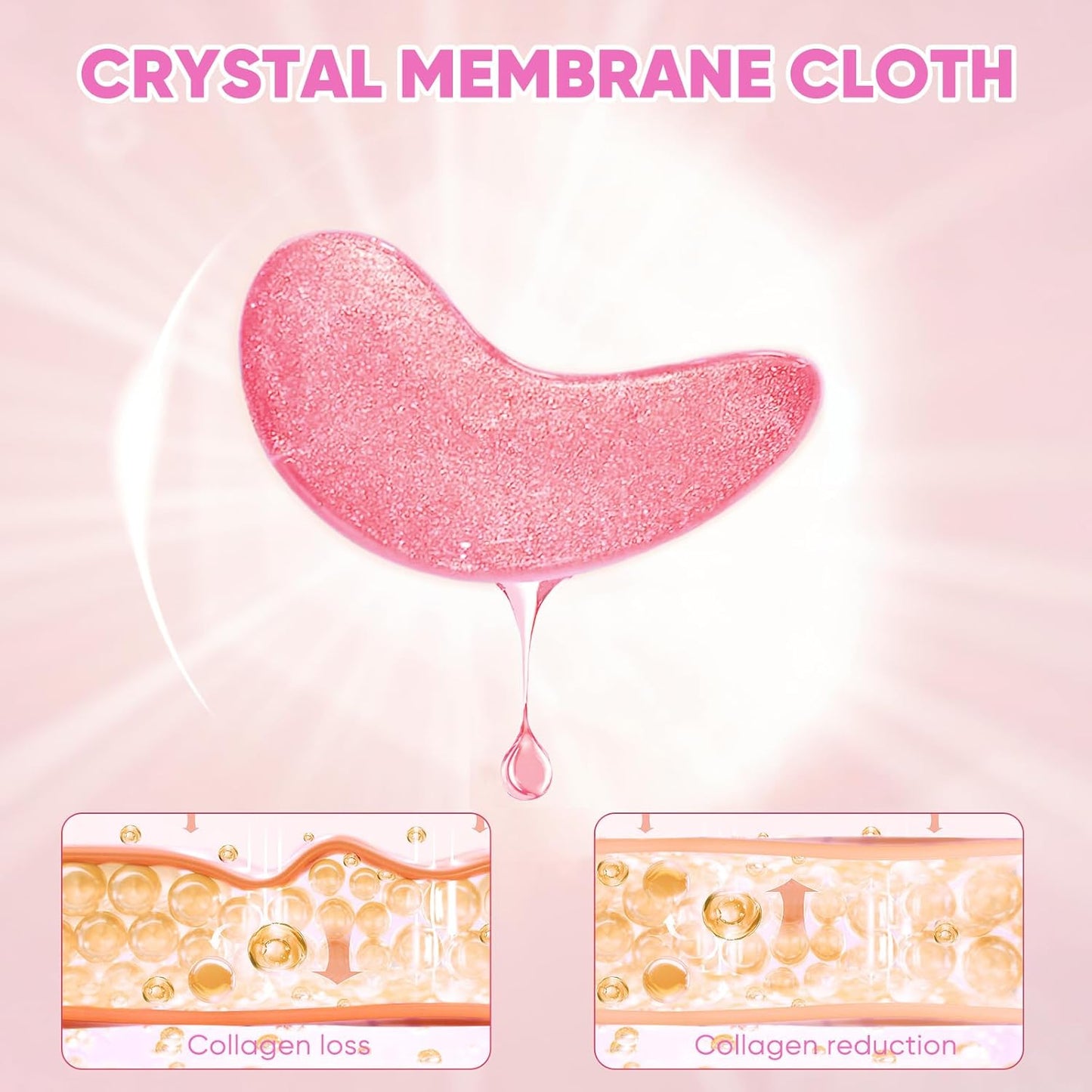 Drmtlgy Eye Masks-120 PCS,Under Eye Patches for Puffy Eyes & Dark Circles Treatments with Hyaluronic Acid,Reduce Wrinkles and Fine Lines Undereye(Rose)