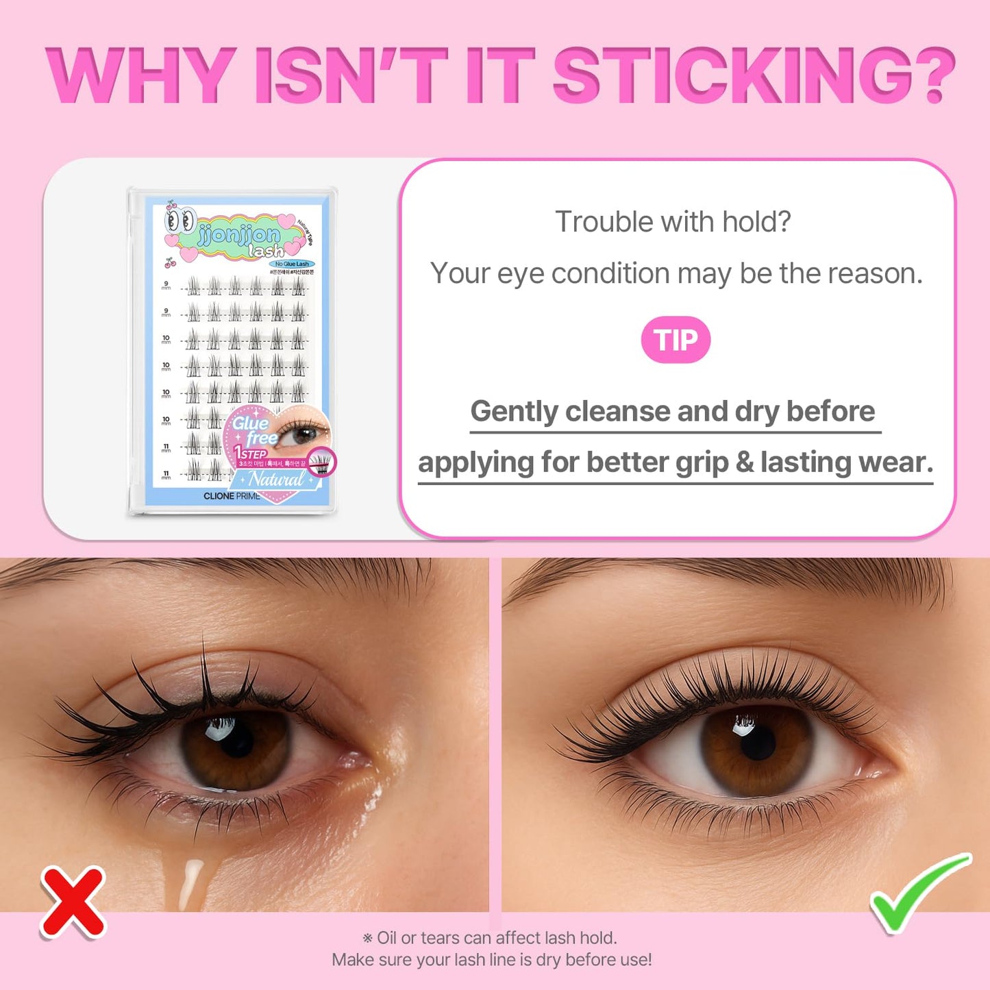 Korean Self Adhesive Lash Clusters Charm Look No Glue Press On Pre Bond Lash Clusters Fluffy Self Adhesive False Eyelashes No Glue Needed Reusable Wispy Eyelash Extensions