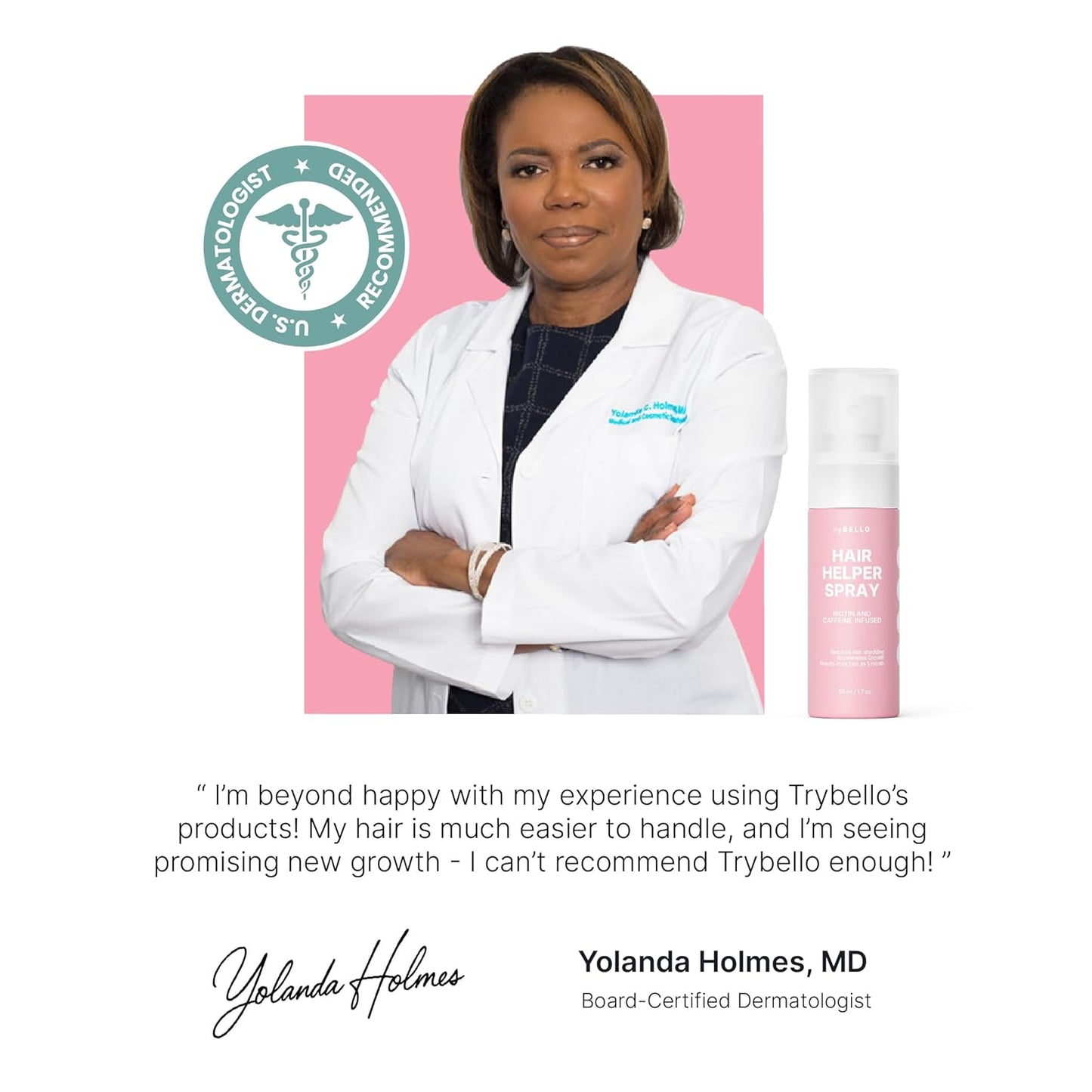 Hair Helper Spray - Growth Serum With Biotin & Castor Oil - Caffeine Infused Treatment for Thicker, Fuller Hair - Repair Thinning Naturally - Vegan, Cruelty-Free Formula