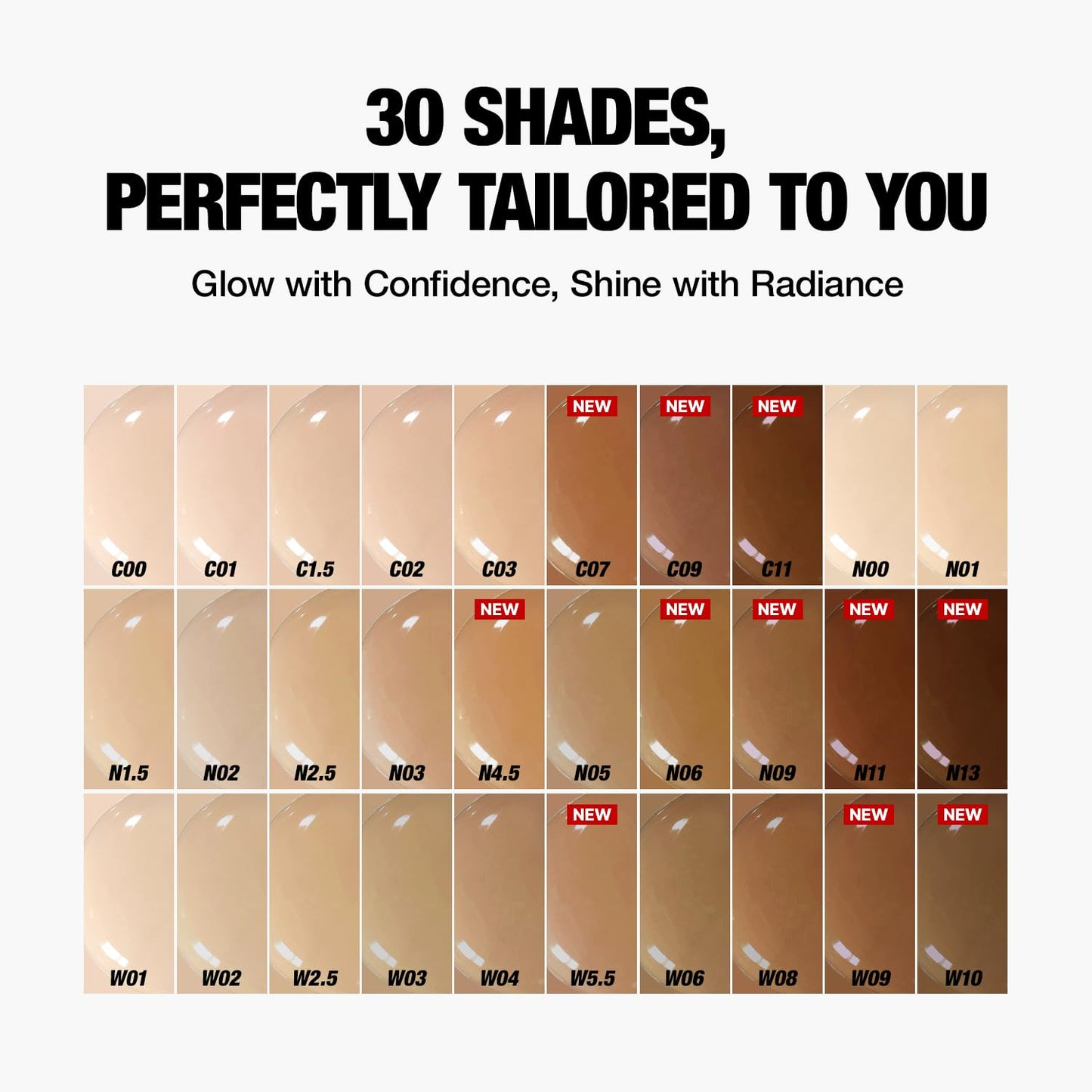 TFIT Radiance Fit Serum Foundation - Flawless Coverage, Dewy finish, Long-lasting, Lightweight, Korean Makeup,1.05 Oz. (W06 Bronze, 1.05 Oz.)