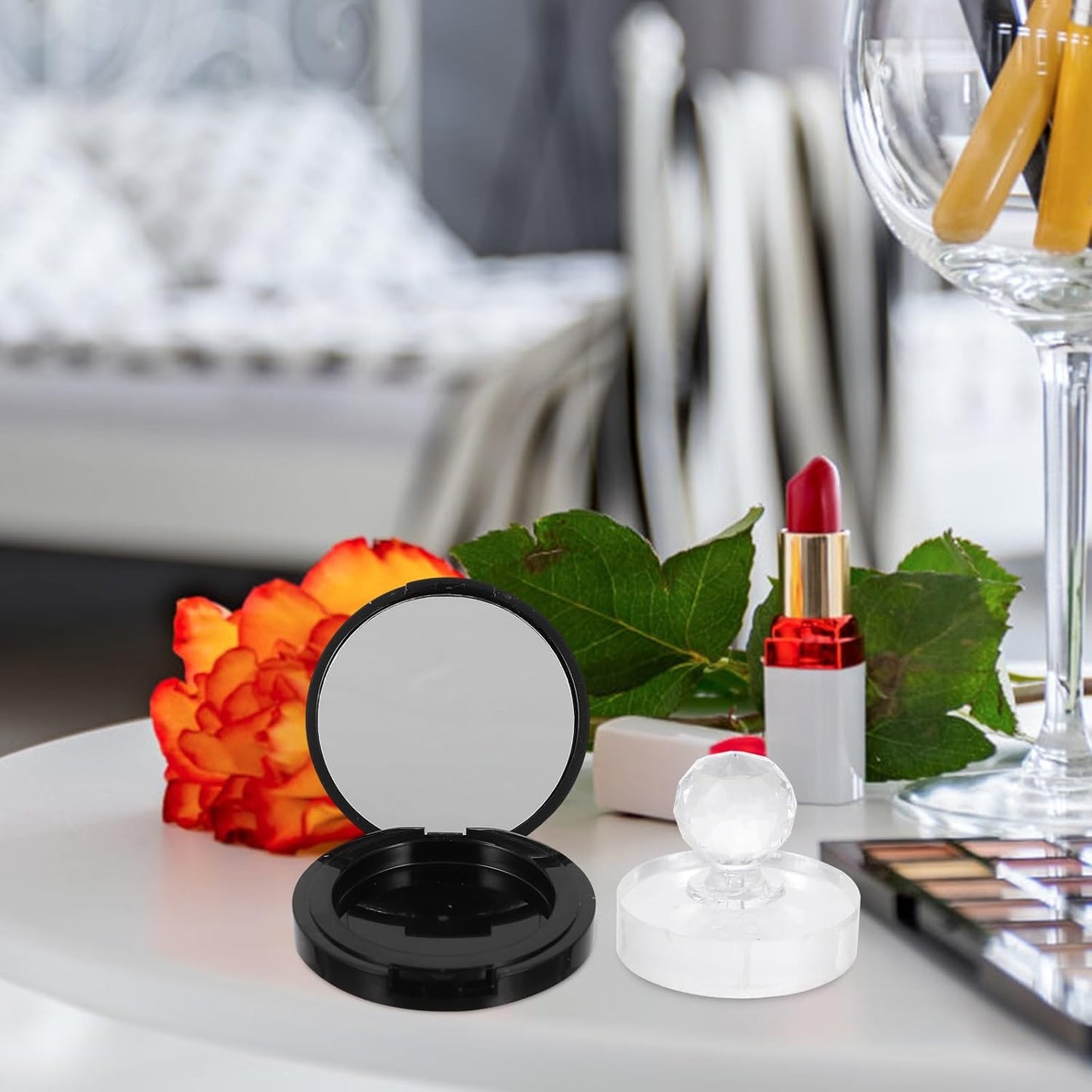 FOMIYES Eyeshadow Pallets Makeup Storage Organizer Box Empty Loose Powder Blush Container Empty Blush Case Loose Powder containers Compact Container: Reusable Eyeshadow Pallets Makeup Pallet