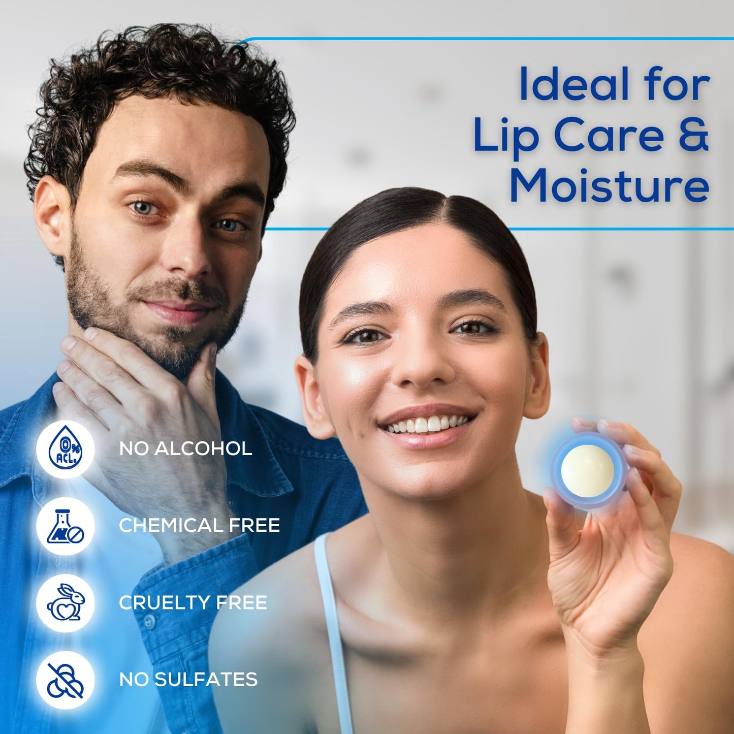 SoftBeso Lip Balm Blueberry Flavor – Moisturizing Lip Balm for Soft, Beautiful Lips – Hydrating & Nourishing Vegan Lip Care for Dry, Chapped Lips – Men & Women – Ideal for Gifting