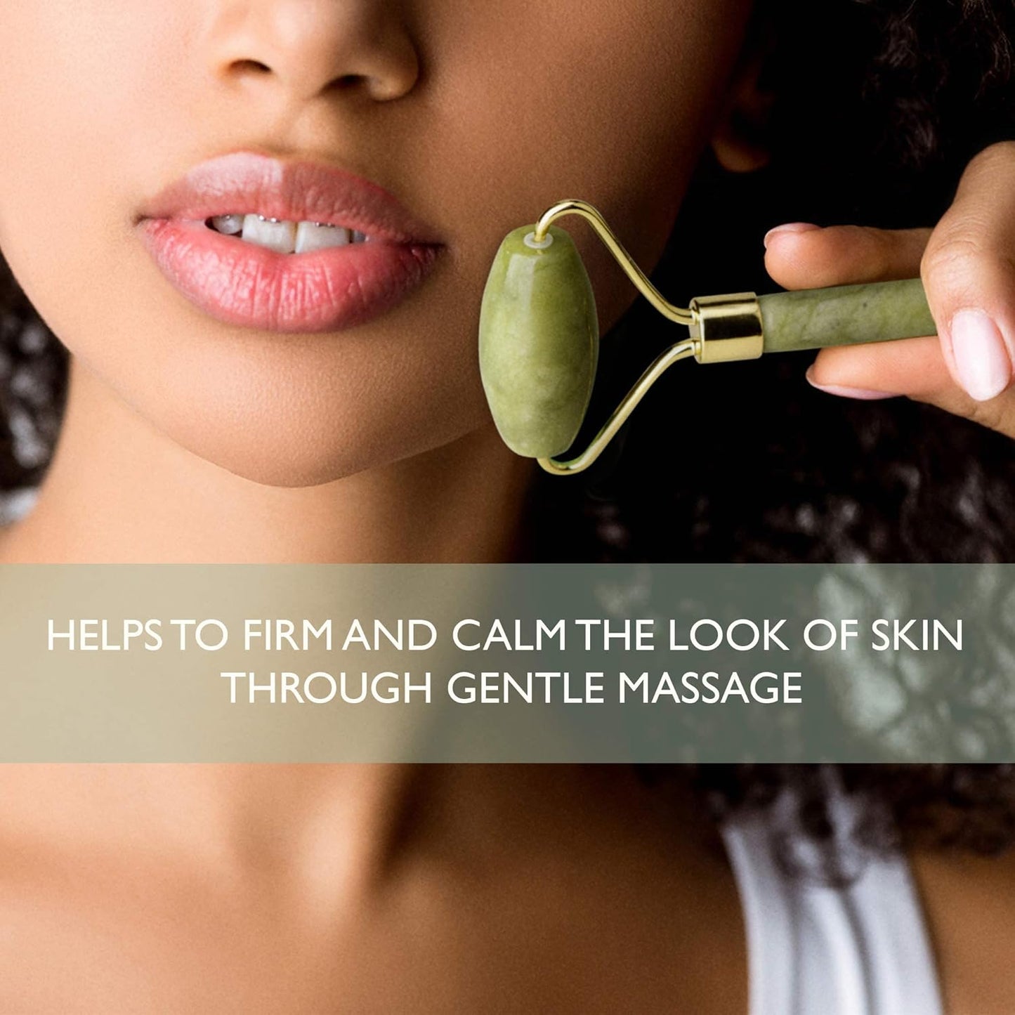 Ice Face Mask + Jade Roller - Beauty Roller Face Neck Massage Tool - Stone Face Roller & Facial Mask Set for Wrinkles Fine Lines & Anti Aging, Puffy Eyes, Dark Circles & Overall Skin Care