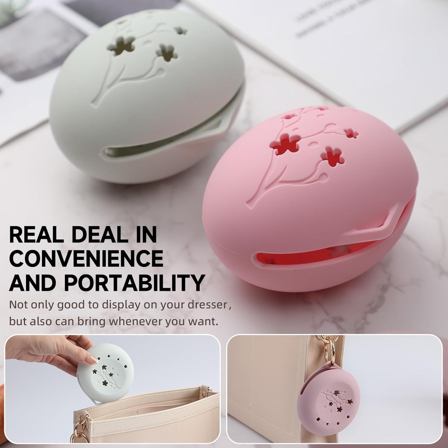 2 Pcs Makeup Sponge Holder,Beauty Blender Case, Powder Puff case, Beauty Blender Holder for Travel(Pink)