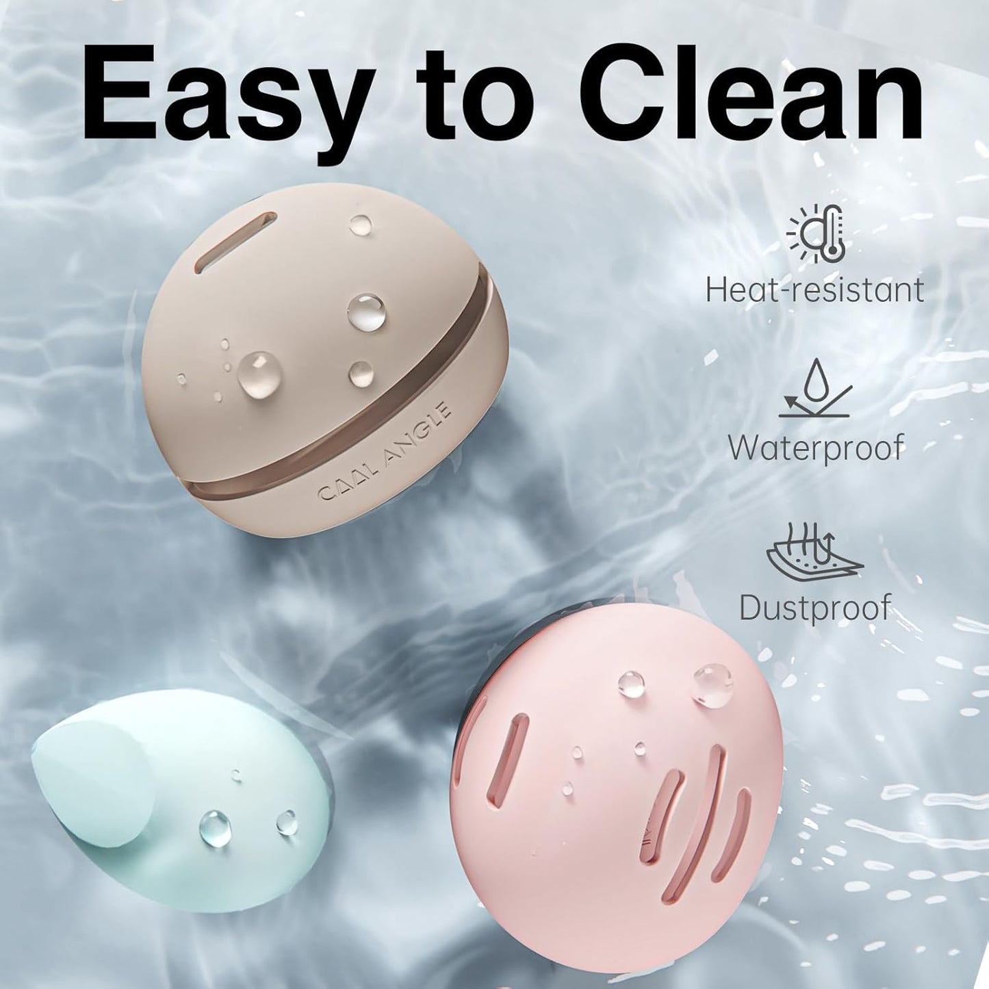 Makeup Sponge Holder Silicone Beauty Sponge Holder Makeup Blender Case for Travel 2 in 1 Stand Storage For Quick Drying Khaki