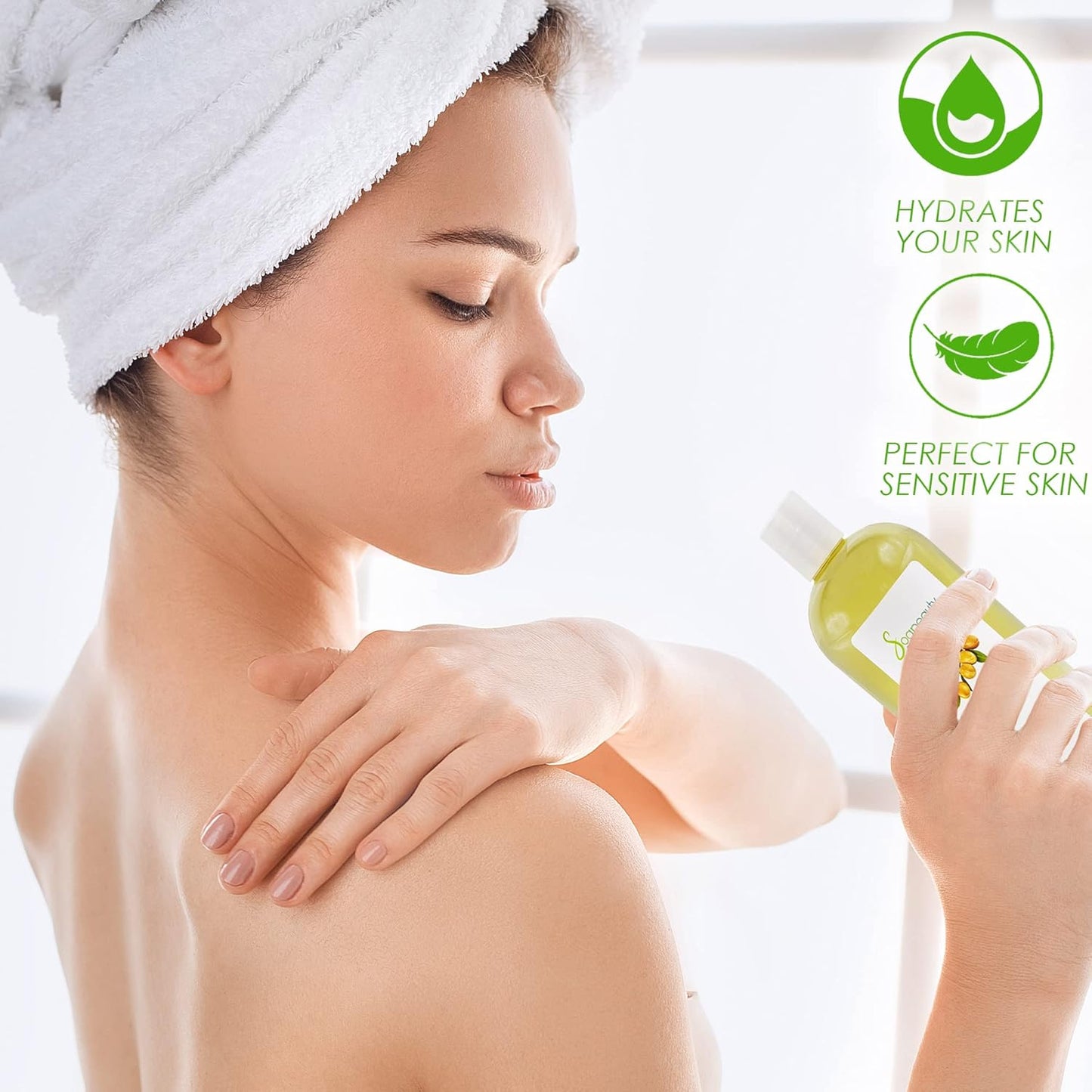 Soapeauty ARGAN Oil | 100% Natural & Pure | Cold Pressed & Deodorized | Carrier for Essential Oils, Face, Body and Skin Care, Hair Growth & Moisturizer | 32 fl oz