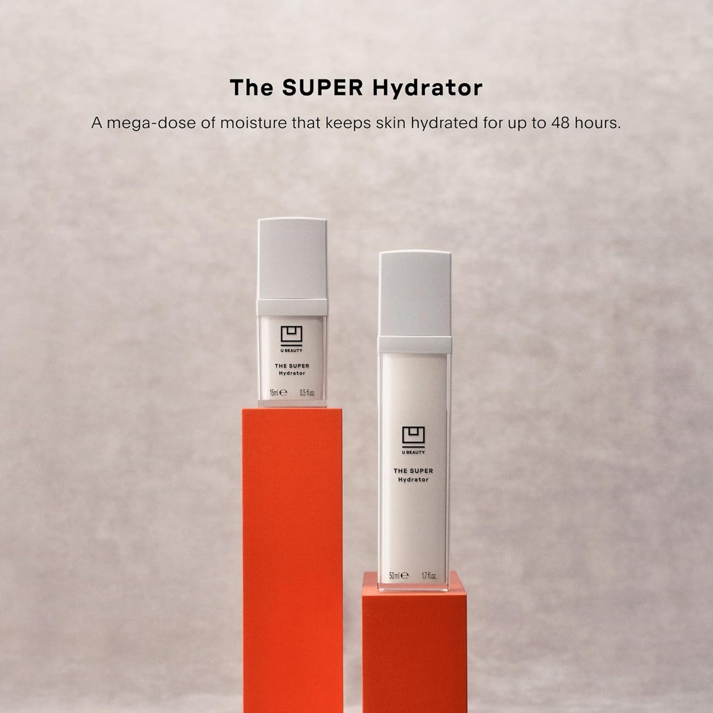 U Beauty The SUPER Hydrator - Mega-Dose Skin Hydrator and Hyaluronic Acid Moisturizing Cream with Peptides and Grapeseed Oil for Supple, Smooth, and Softer-Looking Skin For Up To 48 Hours - 0.5 fl oz