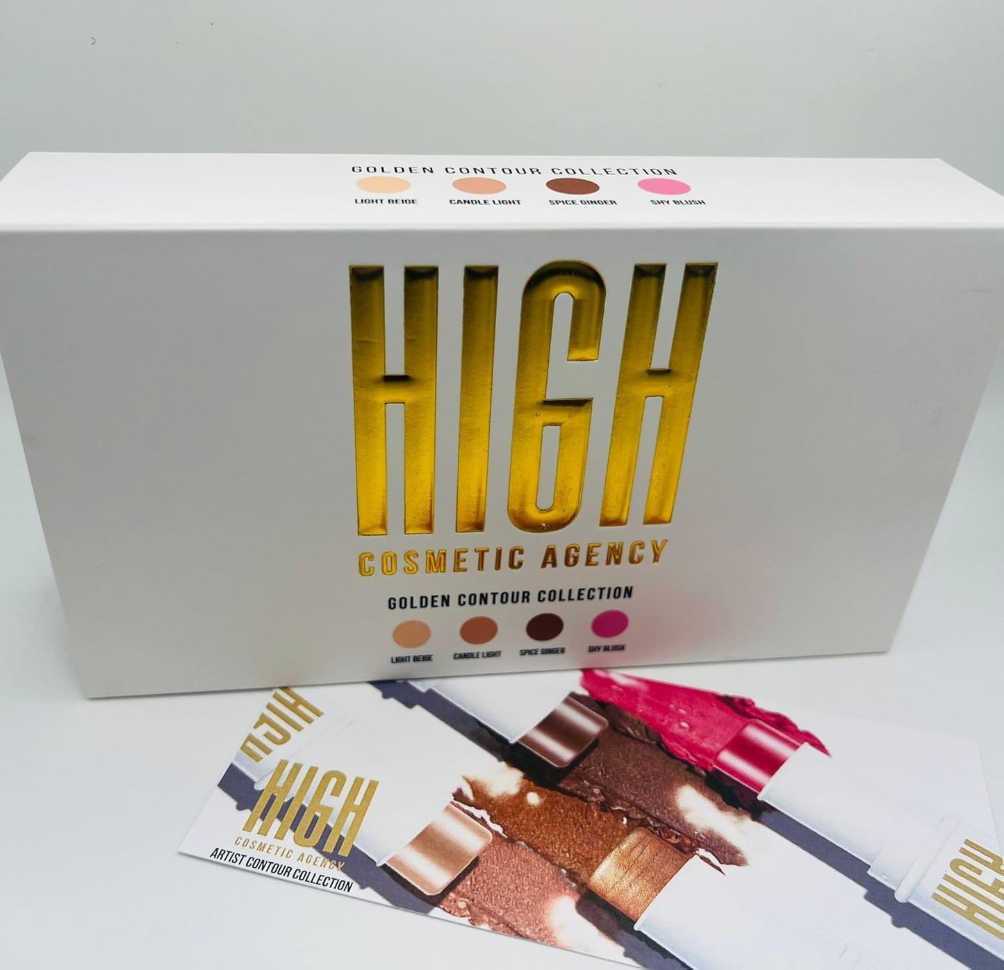 Contour,4 Piece Set, For Face, Professional Makeup, Cream, Long Lasting, Cruelty Free,Crystalline Artist Contour Colecction (Line To Go) Kit by Beauty Creations,Highlighter, high cosmetic agency