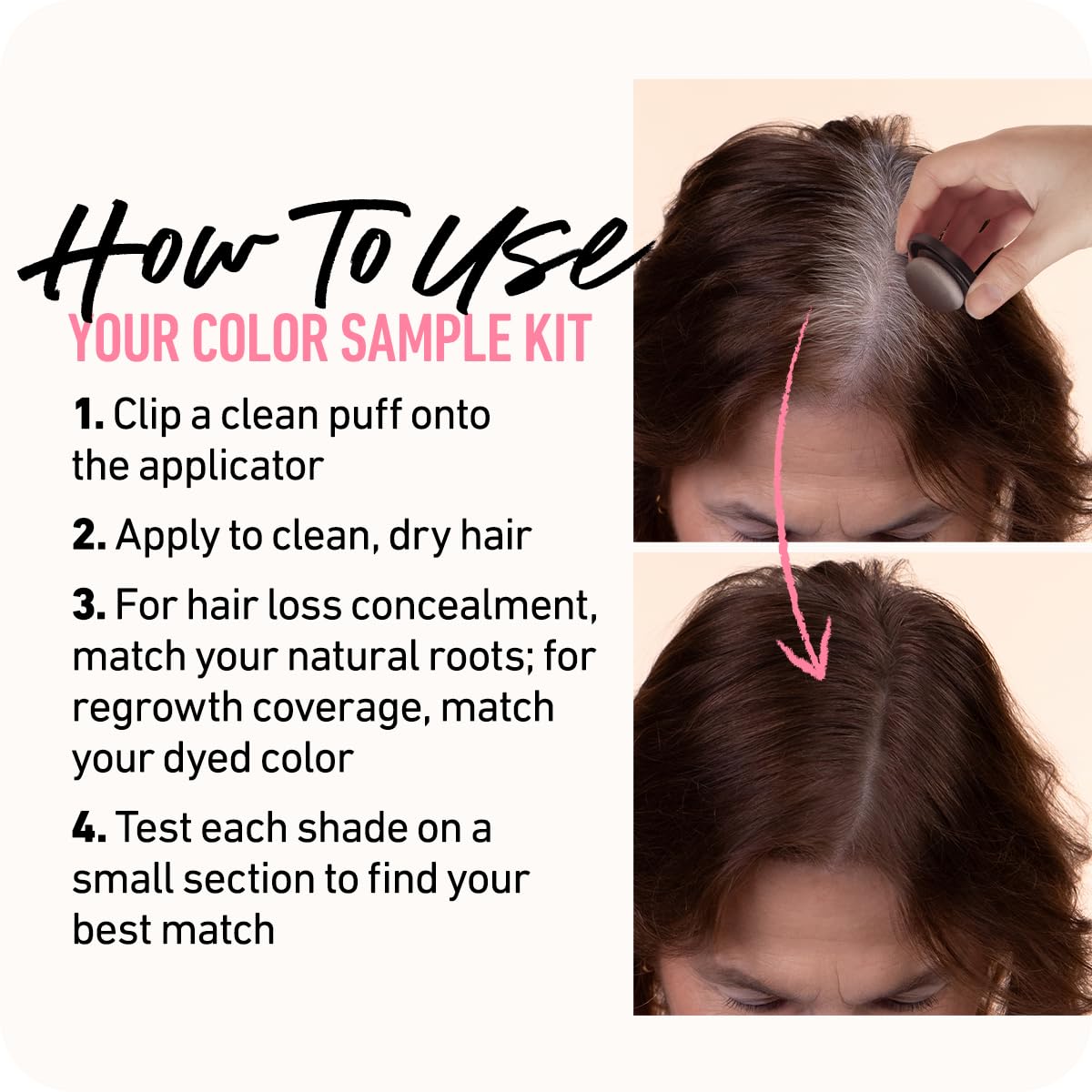 BOLDIFY Hairline Powder Color Sample Kit - Root Touch Up Hair Color for Gray Coverage - Bald Spot Concealing Hair Powder for Women & Men - 48-Hour Stain-Proof - Darker Blondes