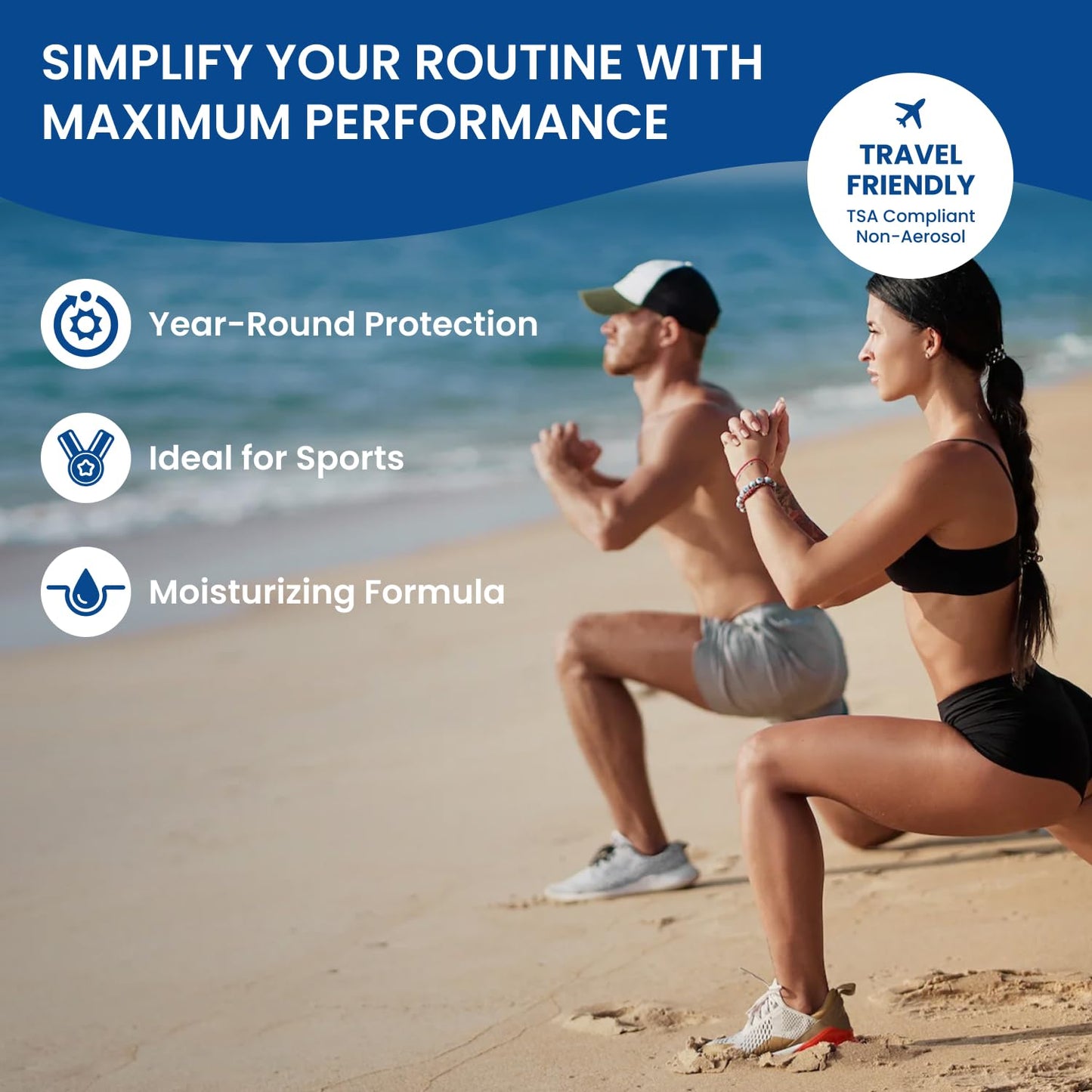 BU SPF 50 Kids Sunscreen Spray for Face and Body, Non Aerosol Spray, TSA Travel Size Sunscreen, Clear, Non Greasy, Water Resistant, Oil Free, Fragrance Free 1 oz