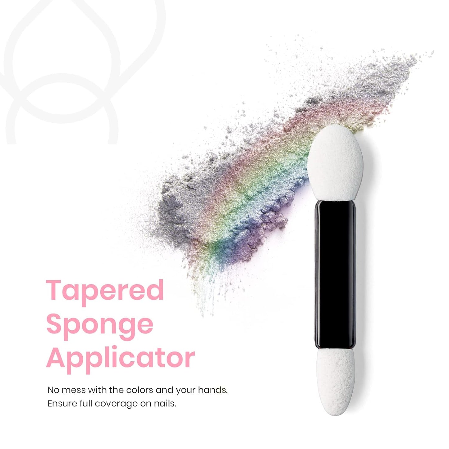 Beetles Chrome Nail Powder Metallic Mirror Effect Holographic Aurora Iridescent Nail Art Decoration for Gel Polish Glitter Premium Salon Nail Glitter Manicure Pigments for Nail Art Design, 0.04oz/1g