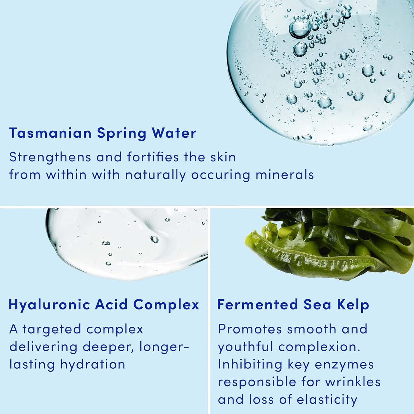 Sand & Sky Tasmanian Spring Water Hydrating Serum with Hyaluronic Acid & Probiotics - Fine Line Reducing Face Serum, Plumps Skin & Smooths Wrinkles, 1 fl oz