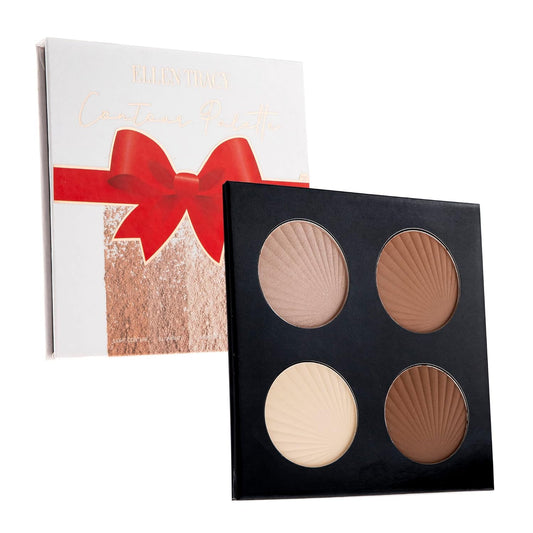 ELLEN TRACY Contour Palette, Full Coverage, Highlight, Illuminate, Light Contour and Dark Contour, Contour Makeup Palette for Women and Girls