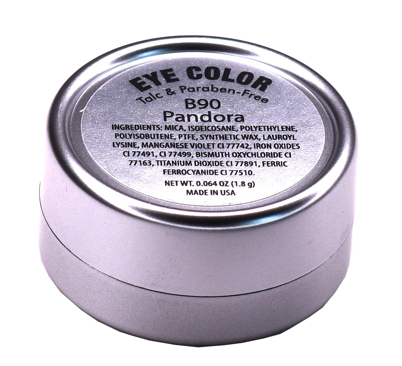 Pandora Purple Plum Dark Shimmering Eggplant Pressed Powder Single Vegan Eyeshadow; Talc, Paraben & Cruelty Free