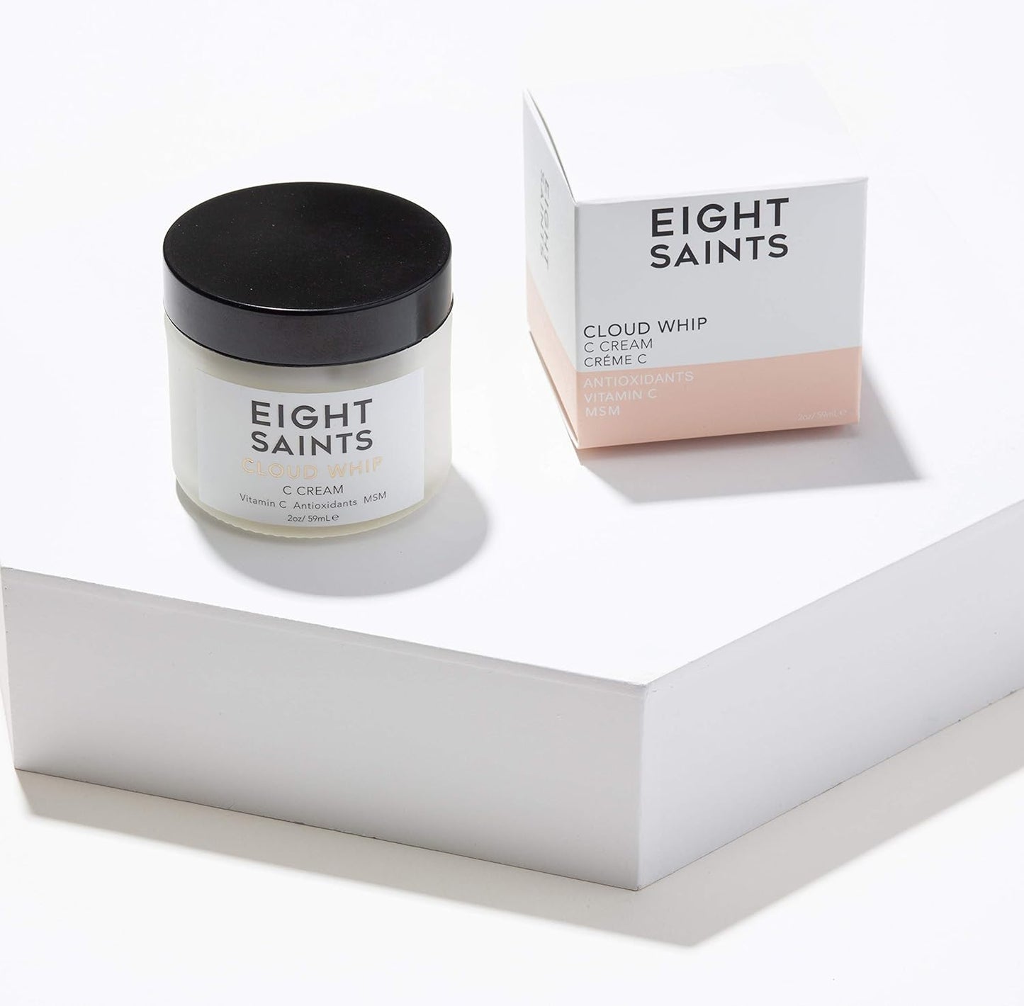 Eight Saints Skincare Cloud Whip Vitamin C Face Moisturizer Day Cream, Natural and Organic Face Cream For Women, Anti Aging Cream For Face To Reduce Fine Lines and Wrinkles, 2 Ounces