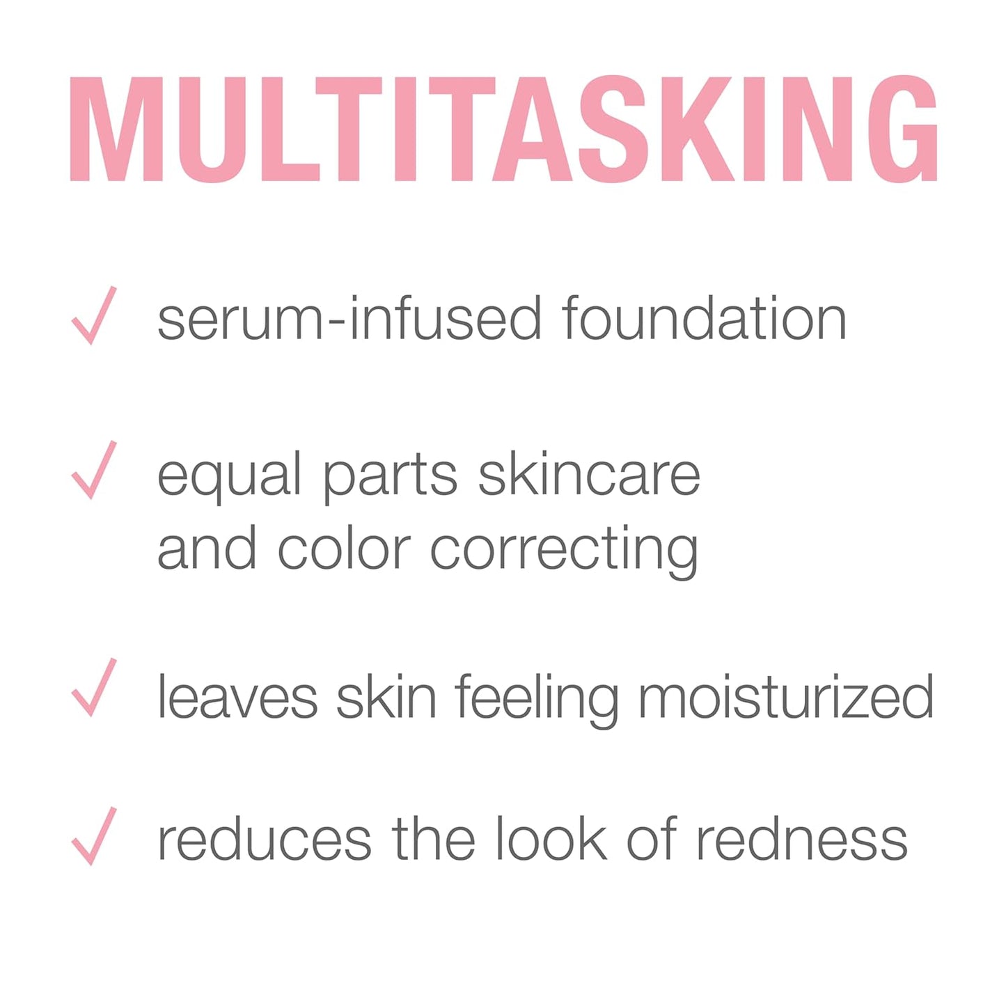 Neutrogena Healthy Skin Sensitive Skin Serum Foundation with Pro-Vitamin B5, Color Correcting & Pore Minimizing Liquid Foundation & Face Serum, Buildable Coverage, Light/Medium 02, 1 oz