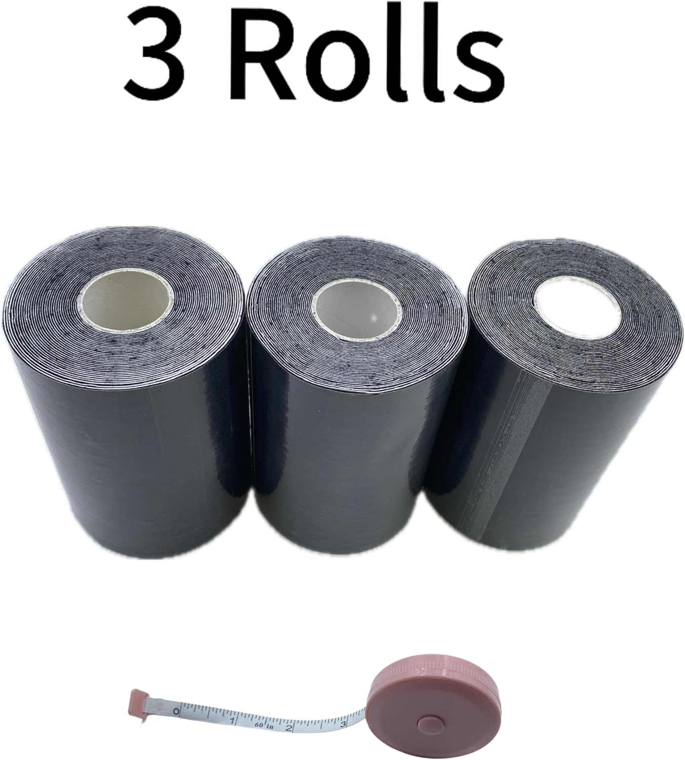 Body Stomach Compression Tape- Extra Wide Kaotic Tape for Body Shaping& Workout& Sweater Enhancer& Skin Protection (Black/10CM*5M) (3 Rolls)