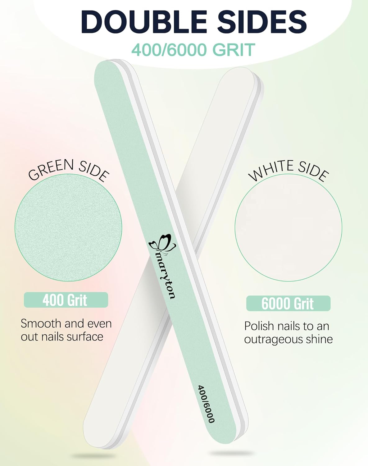 Maryton Professional Nail Shine Buffer for Natural Nails - Gifts for Women, 3 Pcs Ultra Shine Nail Shiner Polisher Buffing Block Files, Nail Care Gifts for Her