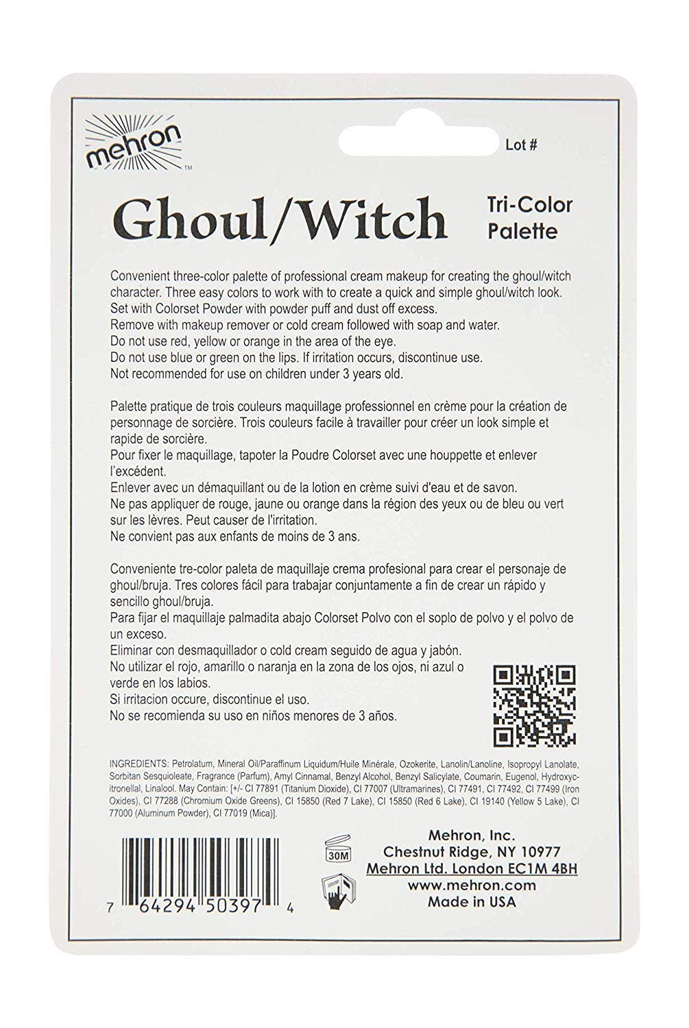 TRI COLOR PALETTE GHOUL WITCH