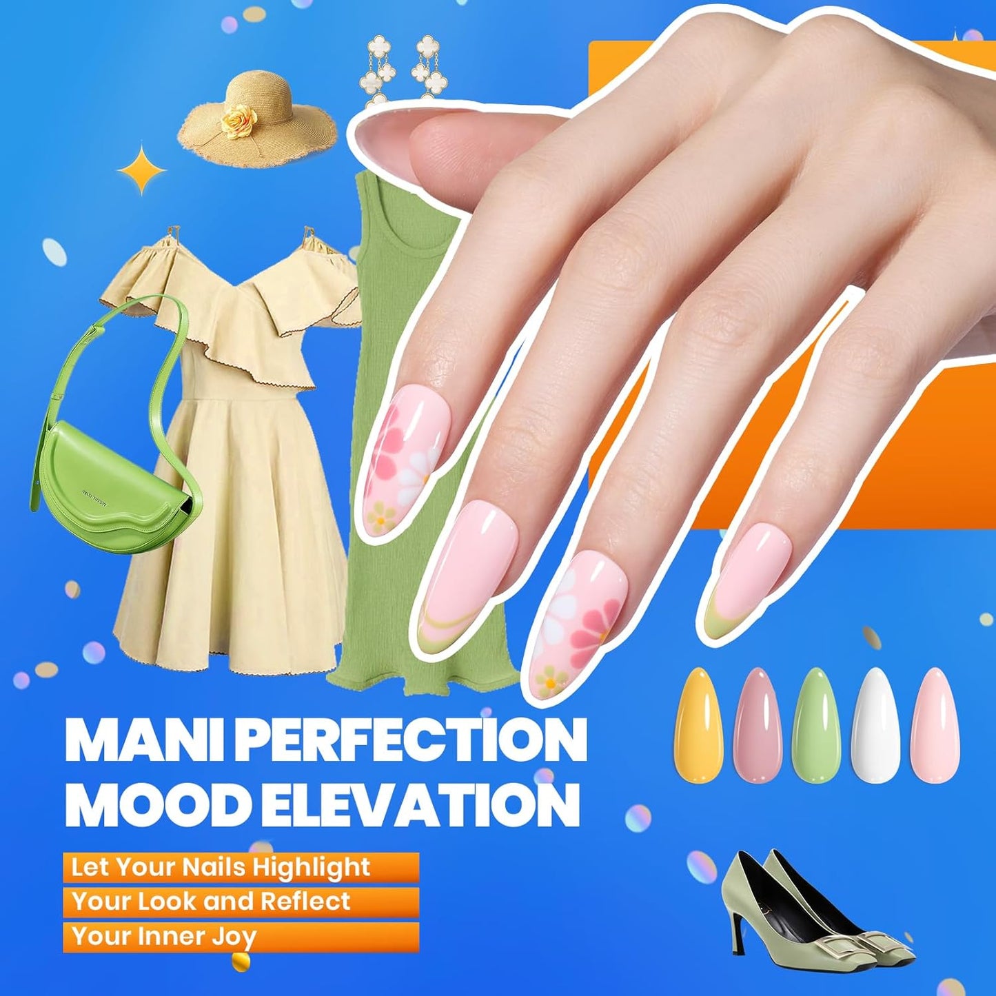 Beetles Gel Nail Polish Kit with U V Light - 68Pcs Gel Nail Kit 35 Colors Outfits Glitter Red Classic Blue Polish Set with Everything Nails Manicure Tools for Beginners DIY At Home Gifts for Women