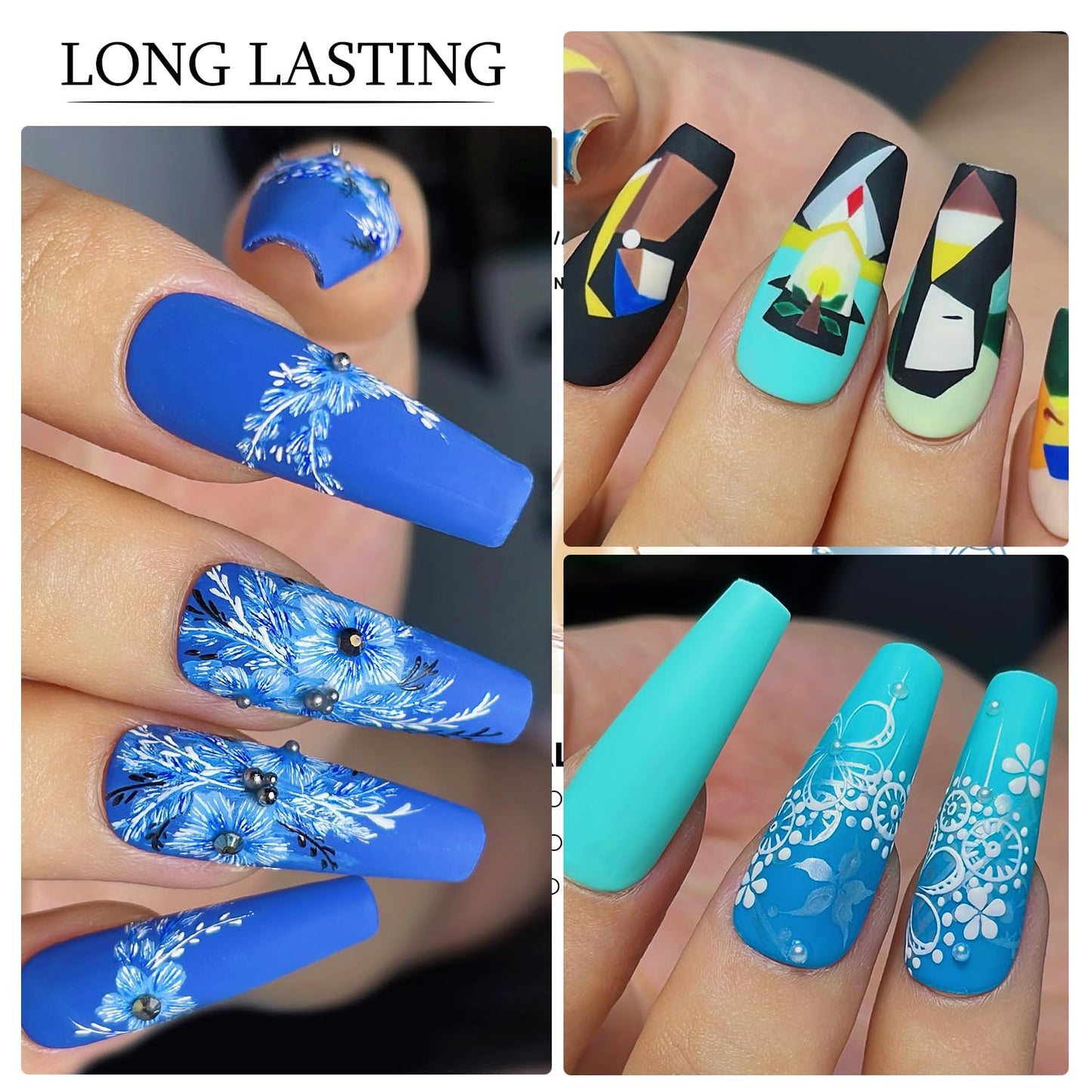 beautilux Gel Matte Top Coat, 100ml Large Capacity No Wipe Matte Top Coat, Soak Off Gel Polish Long-Lasting Prevent Scratches or Chipping, Home Nails DIY Salon 3.5 OZ