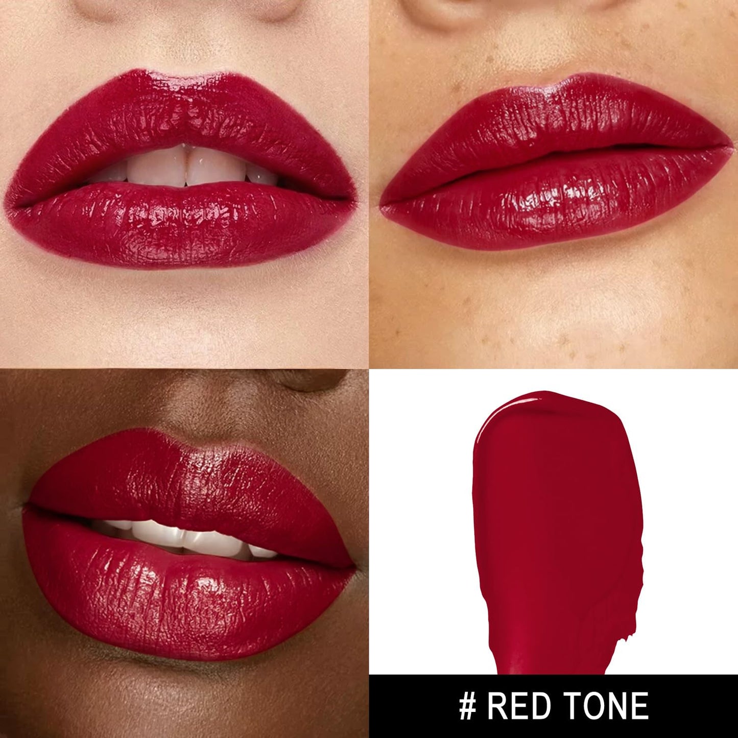 MAKI YIKA Moisture Burgundy Lipstick for Women Hydrate Lip Balm for Dry Cracked Lips Weightless Glossy Lip Color Juicy Finish,MA061 Red Tone