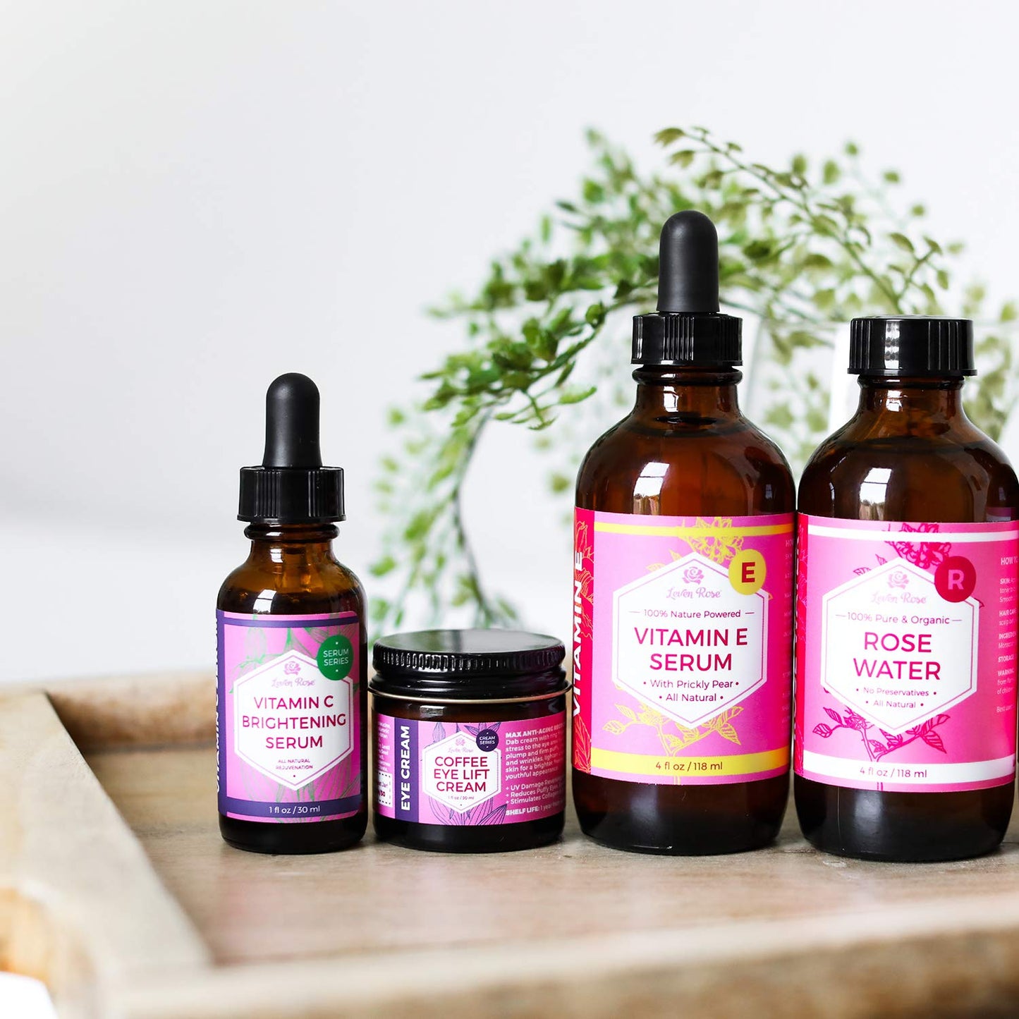 Leven Rose Lifting Coffee Eye Cream 1 oz - Natural Caffeine Eye Cream for Dark Circles and Puffiness - Firming Anti Aging Eye Cream with Caffeine - Collagen Building Under Eye Cream Caffeine