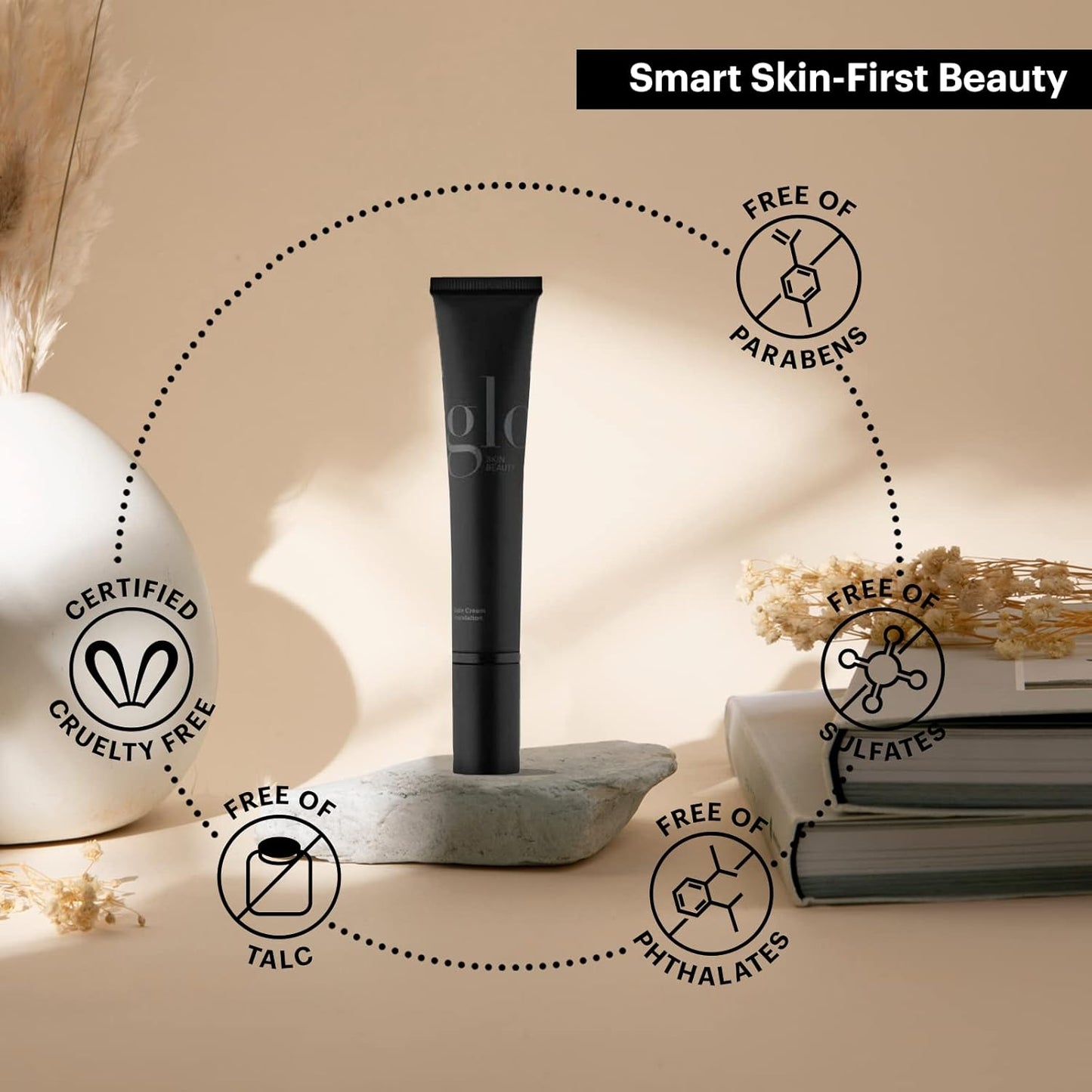 Glo Skin Beauty Satin Cream Foundation Makeup for Face, Golden Light - Full Coverage, Semi Matte Finish, Conceal Blemishes & Even Skin Tone