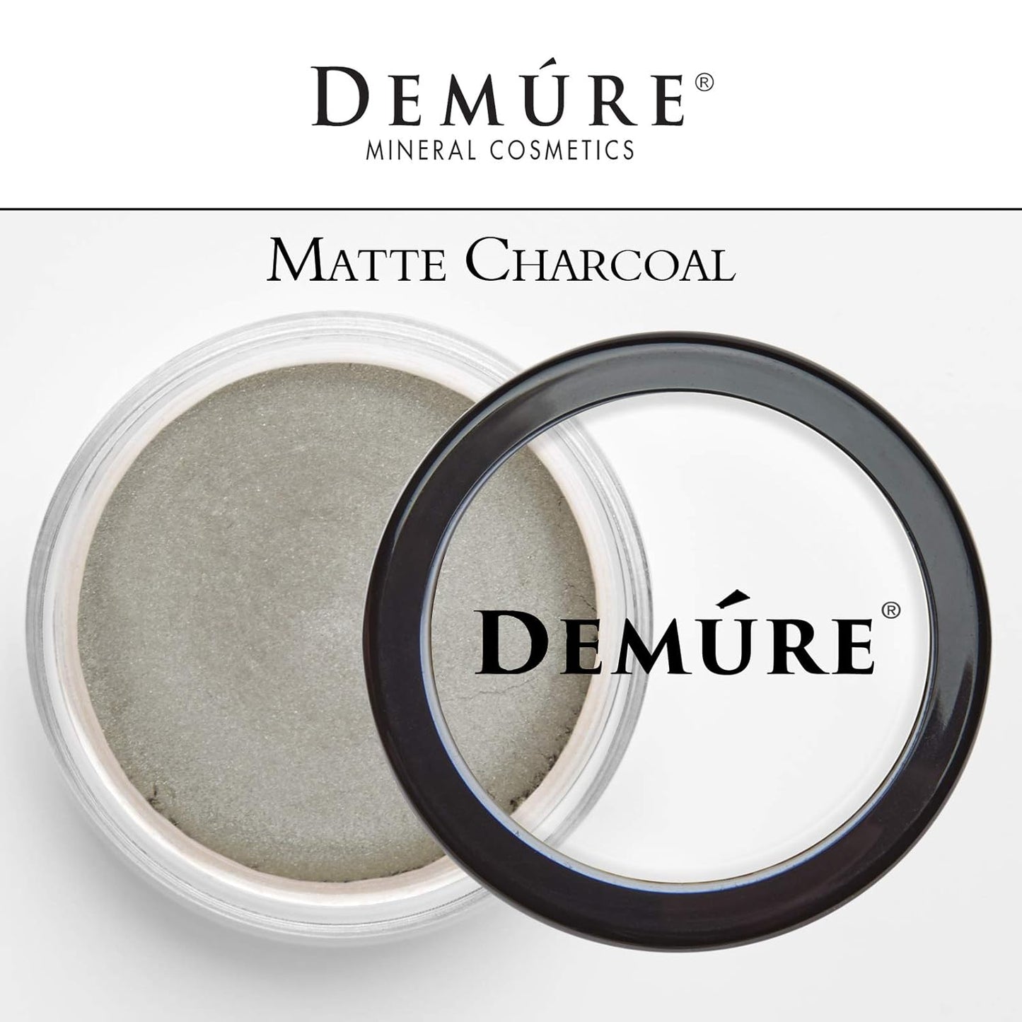 Demure Mineral Make Up (Charcoal) Eye Shadow, Matte Eyeshadow, Loose Powder, Eye Makeup, Professional Makeup