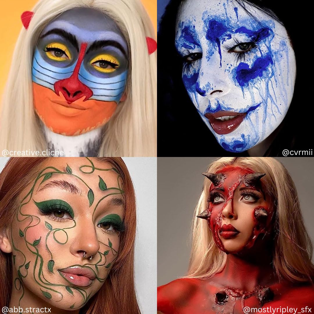 Mehron Makeup Paradise Makeup FX 8 Color Basic Palette | Magnetic Refillable Body Paint & Face Paint Palette | Professional & Water Activated | Costumes, SFX, Halloween, & Cosplay