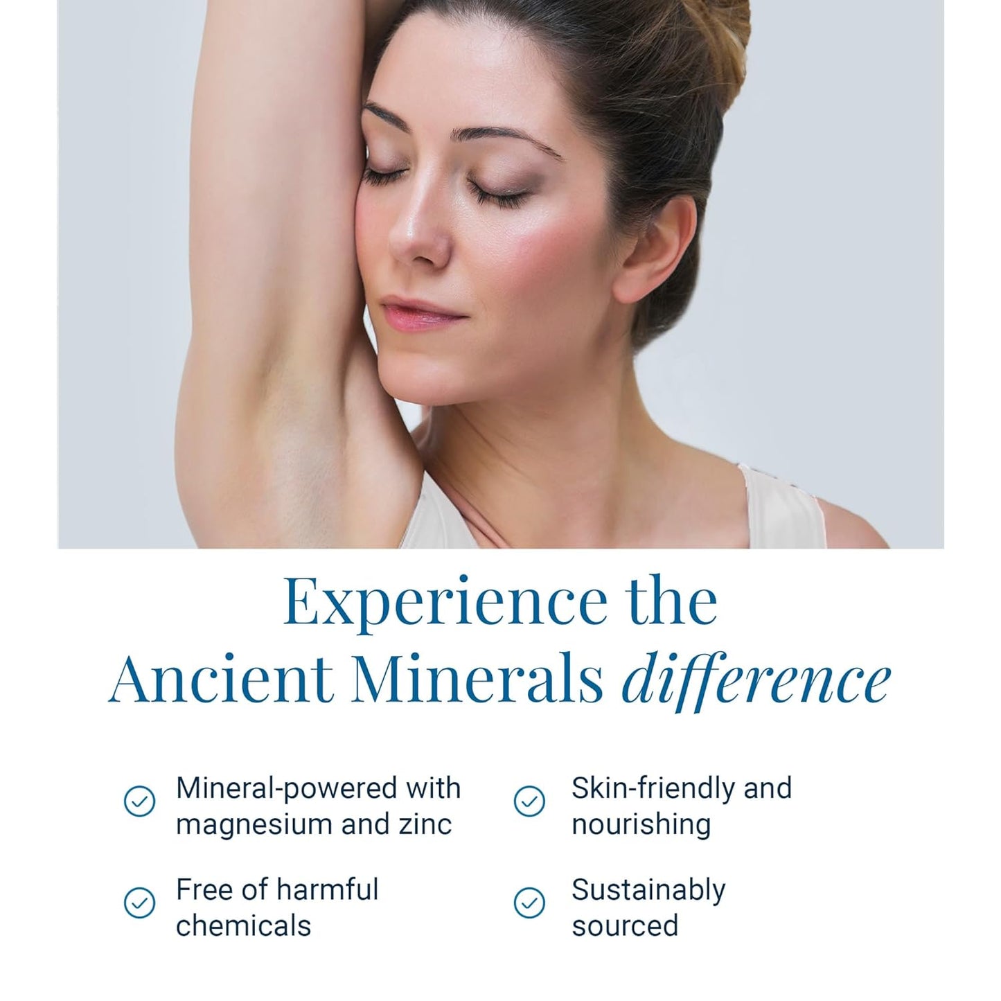 Ancient Minerals Natural Deodorant Cream – Eucalyptus & Mint Scent, Aluminum-Free, Vegan Deodorant for Women and Men with Magnesium, Zinc & Vitamin E, for Sensitive Skin, 2 oz