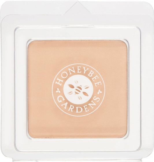 Honeybee Gardens Pressed Mineral Powder Foundation Refill, Luminous, Lightly Warm Neutral Shade, Adjustable Coverage, Natural Finish, With Botanical Extracts And Vitamin E, 7.5g