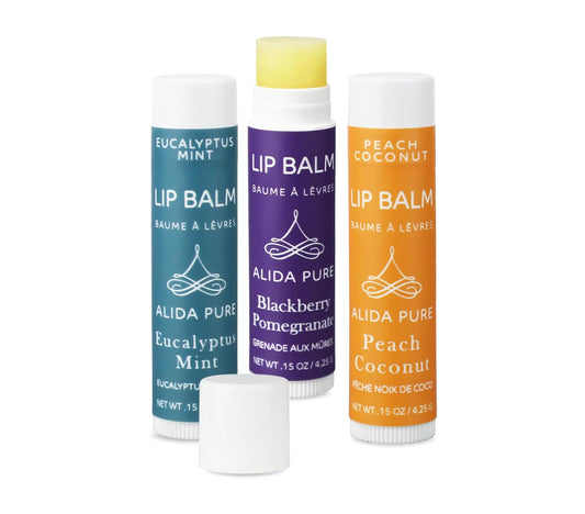 Fruit Mint Lip Balm Collection, Vegan Set, Bees Wax Free, Coconut Oil Free, with Organic Jojoba and Avocado Oil, Vitamin E, Natural Moisturizer For Dry Cracked Lips, 3 Tube Set