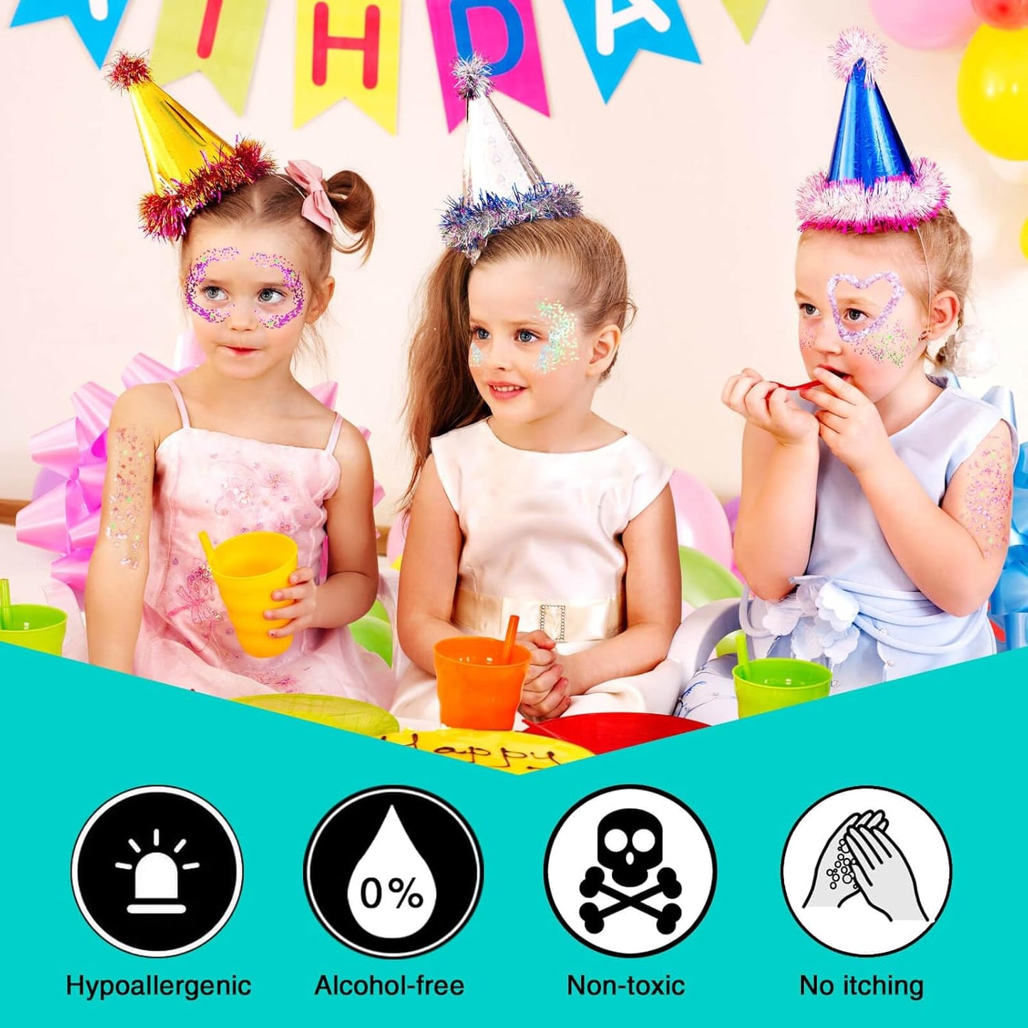 MEICOLY Silver Body Glitter,Chunky Silver Face Hair Glitter,Silver Glitter Makeup for Eyes,Sparkle Face Paint for Women and Kids,Music Festival Party Accessories